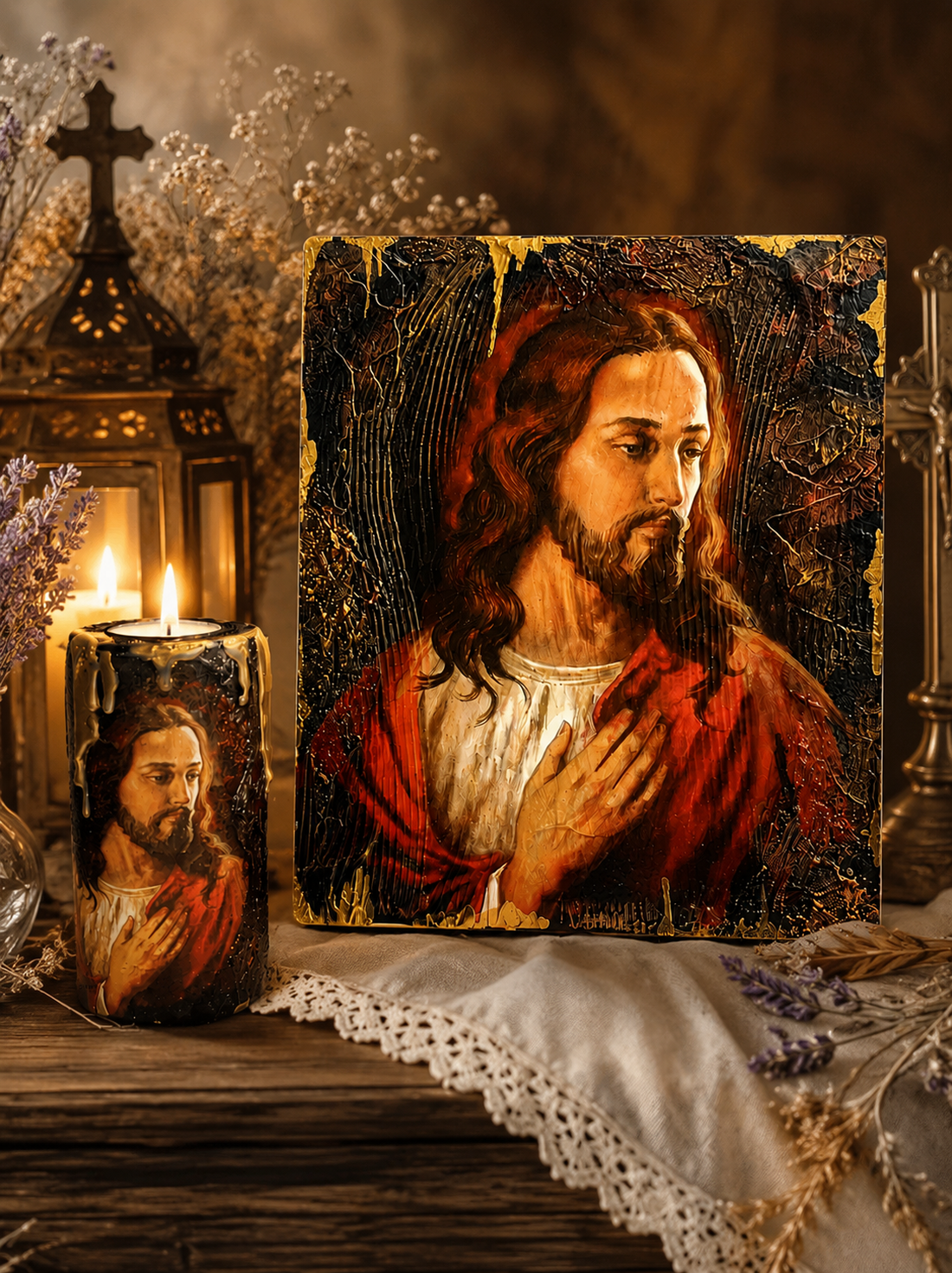 Icoana pe lemn ars 02340 - casă & stil de viață - accesorii religioase - icoane cu sfinți - Artynos.ro