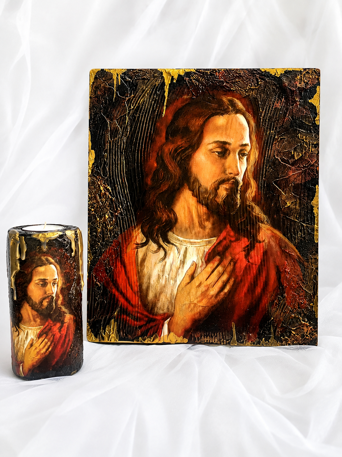 Icoana pe lemn ars 02340 - casă & stil de viață - accesorii religioase - icoane cu sfinți - Artynos.ro