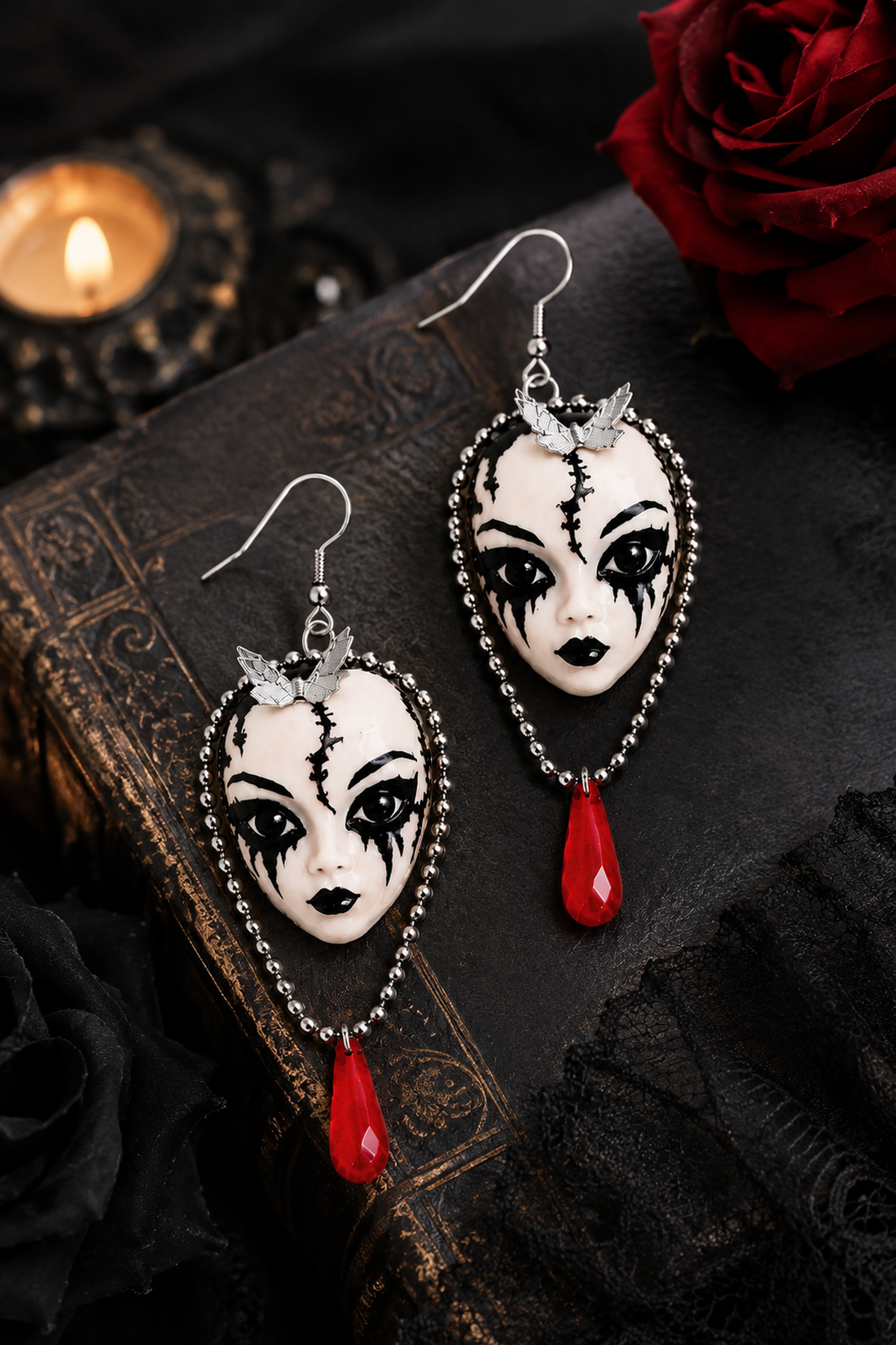 Cercei stil gotik 02378 - bijuterii - cercei - cercei cu figurine - Artynos.ro