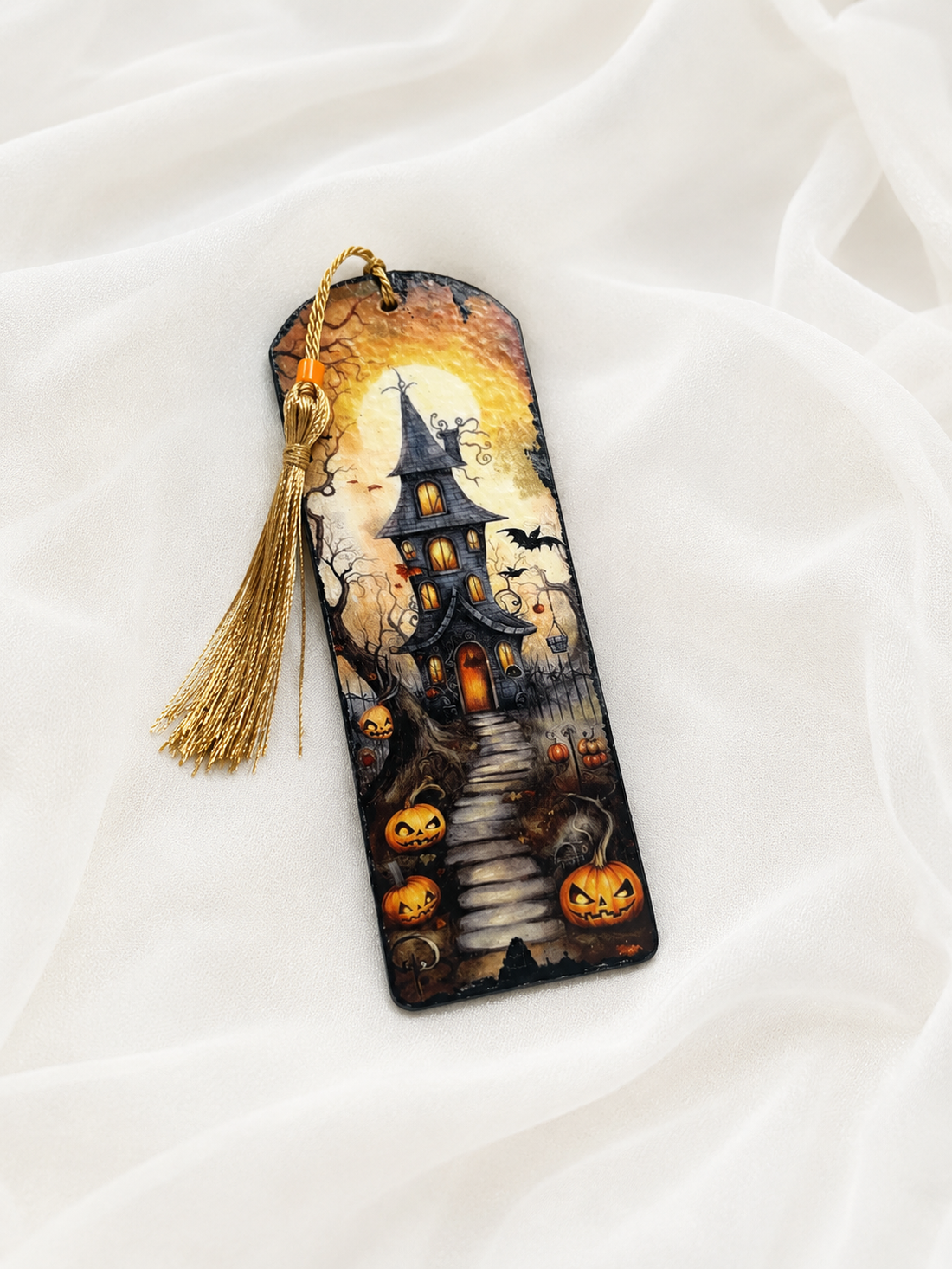 Semn carte Hallowenn 02463 - cărți și creații cu tematică muzicală, cadouri - semn de carte - Artynos.ro