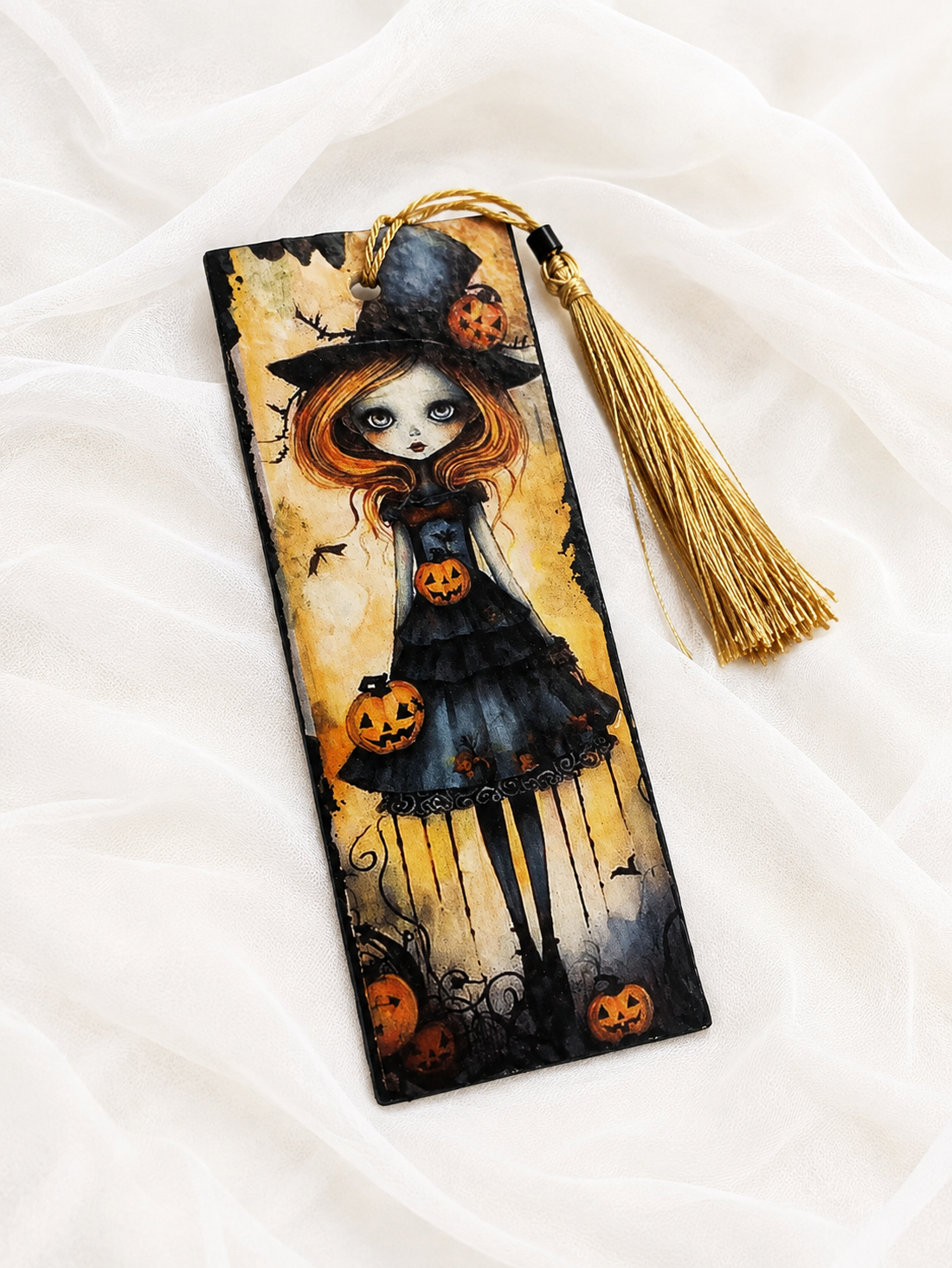 Semn carte Hallowenn 02464 - cărți și creații cu tematică muzicală, cadouri - semn de carte - Artynos.ro