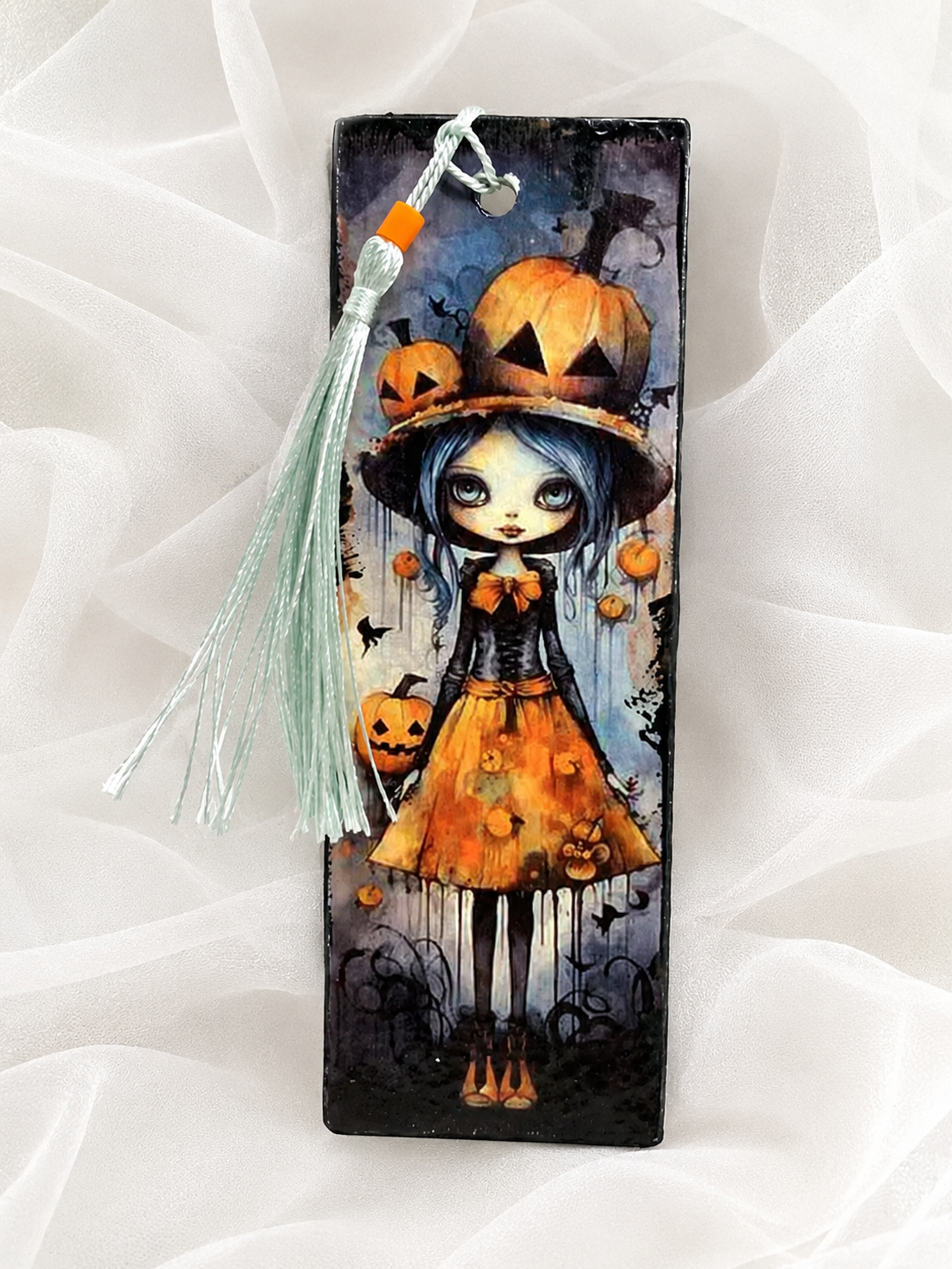 Semn carte Hallowenn 02469 - cărți și creații cu tematică muzicală, cadouri - semn de carte - Artynos.ro