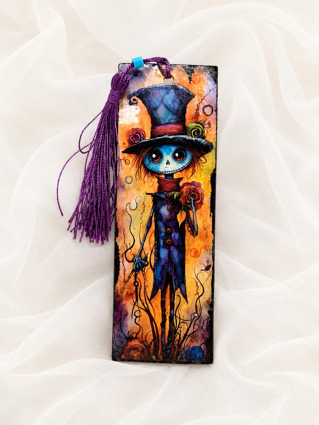 Semn carte Hallowenn 02470 - cărți și creații cu tematică muzicală, cadouri - semn de carte - Artynos.ro
