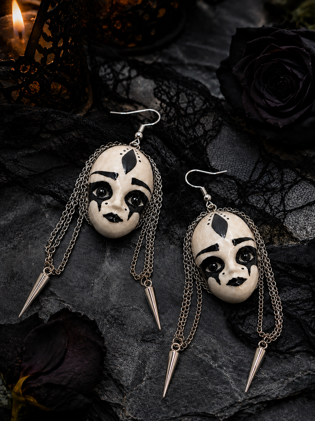 Cercei stil gotik 02106 - bijuterii - cercei - cercei cu figurine - Artynos.ro
