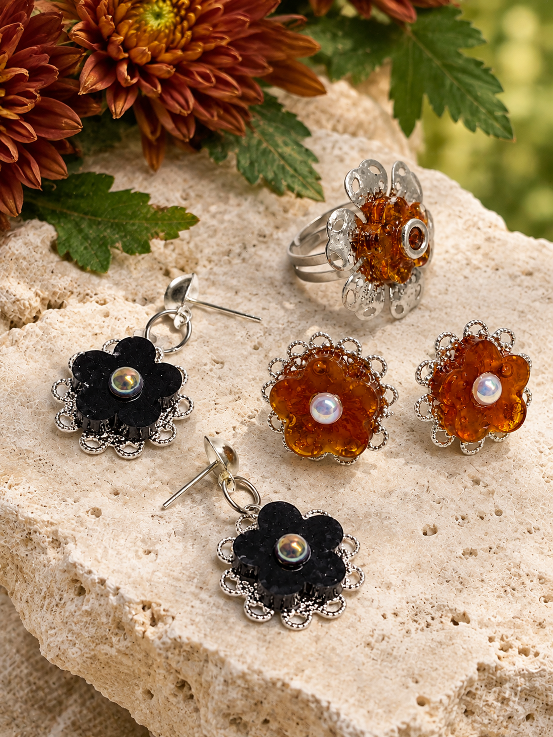 Set bijuterii delicat 02497 - bijuterii - seturi de bijuterii - Artynos.ro