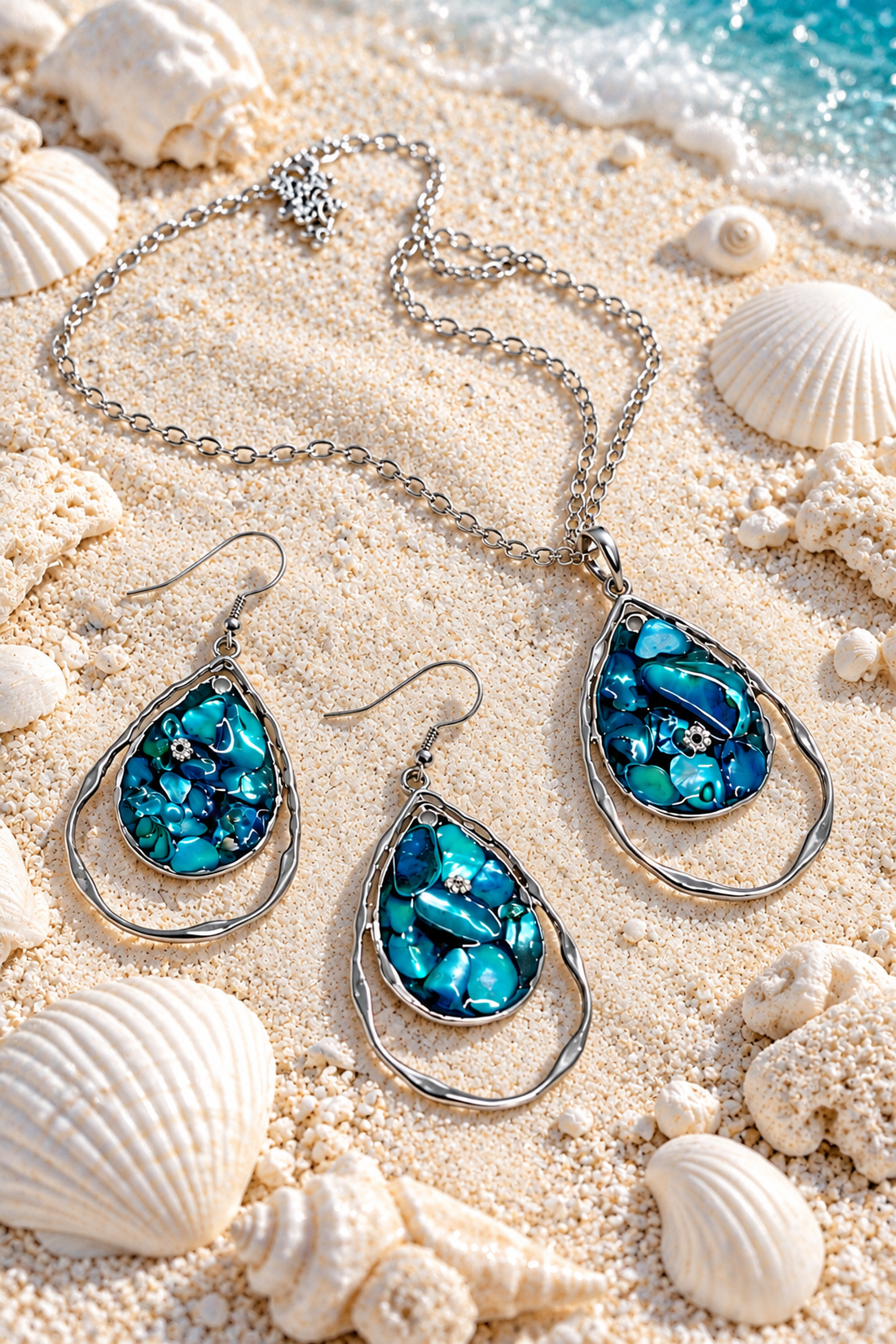 Set bijuterii Abalone ( Paua ) 02525 - bijuterii - seturi de bijuterii - Artynos.ro