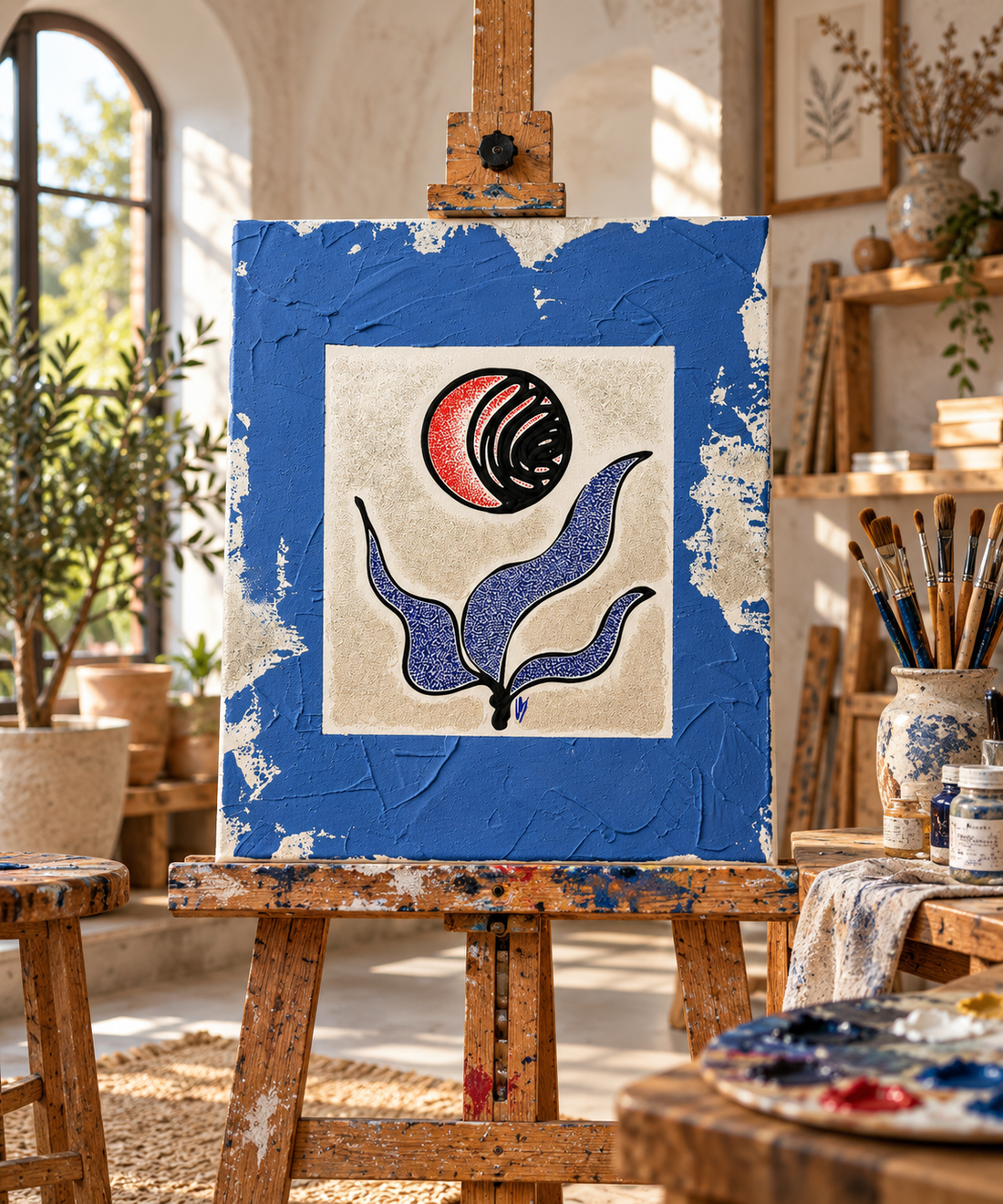 Tablou unicat pe canvas 02221 - arte vizuale și accesorii  - picturi - pictură acrilică - Artynos.ro