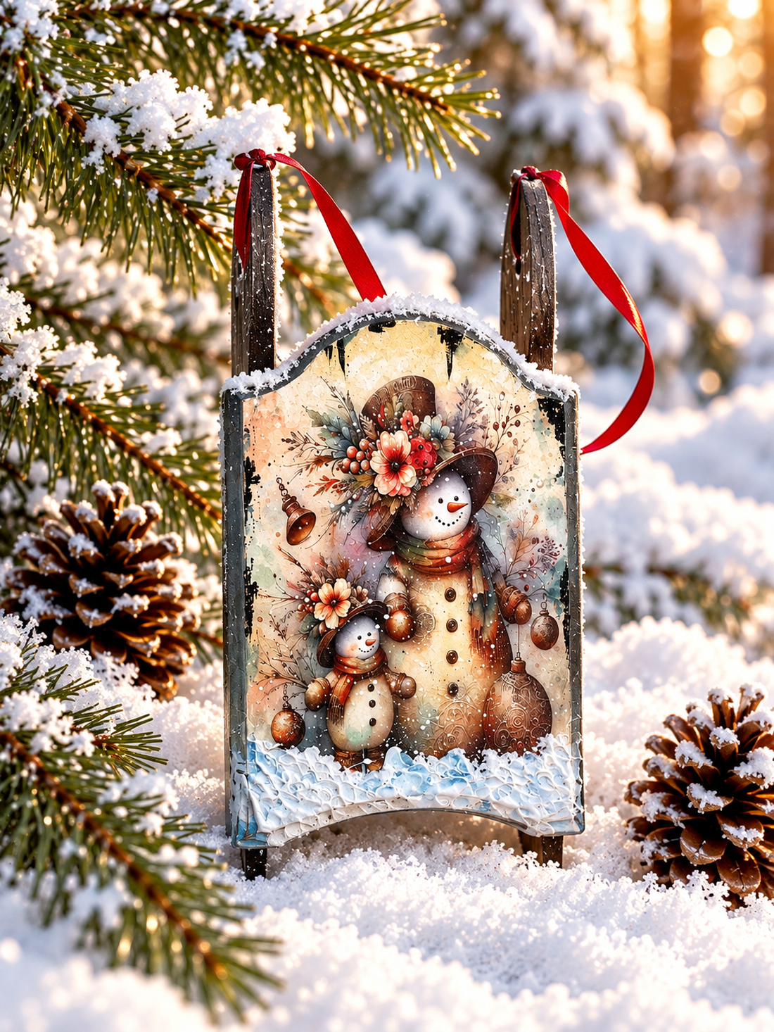 Set cadou de Crăciun 02586 - crăciun - decorațiuni de crăciun de casă - figurine pentru pomul de crăciun - Artynos.ro