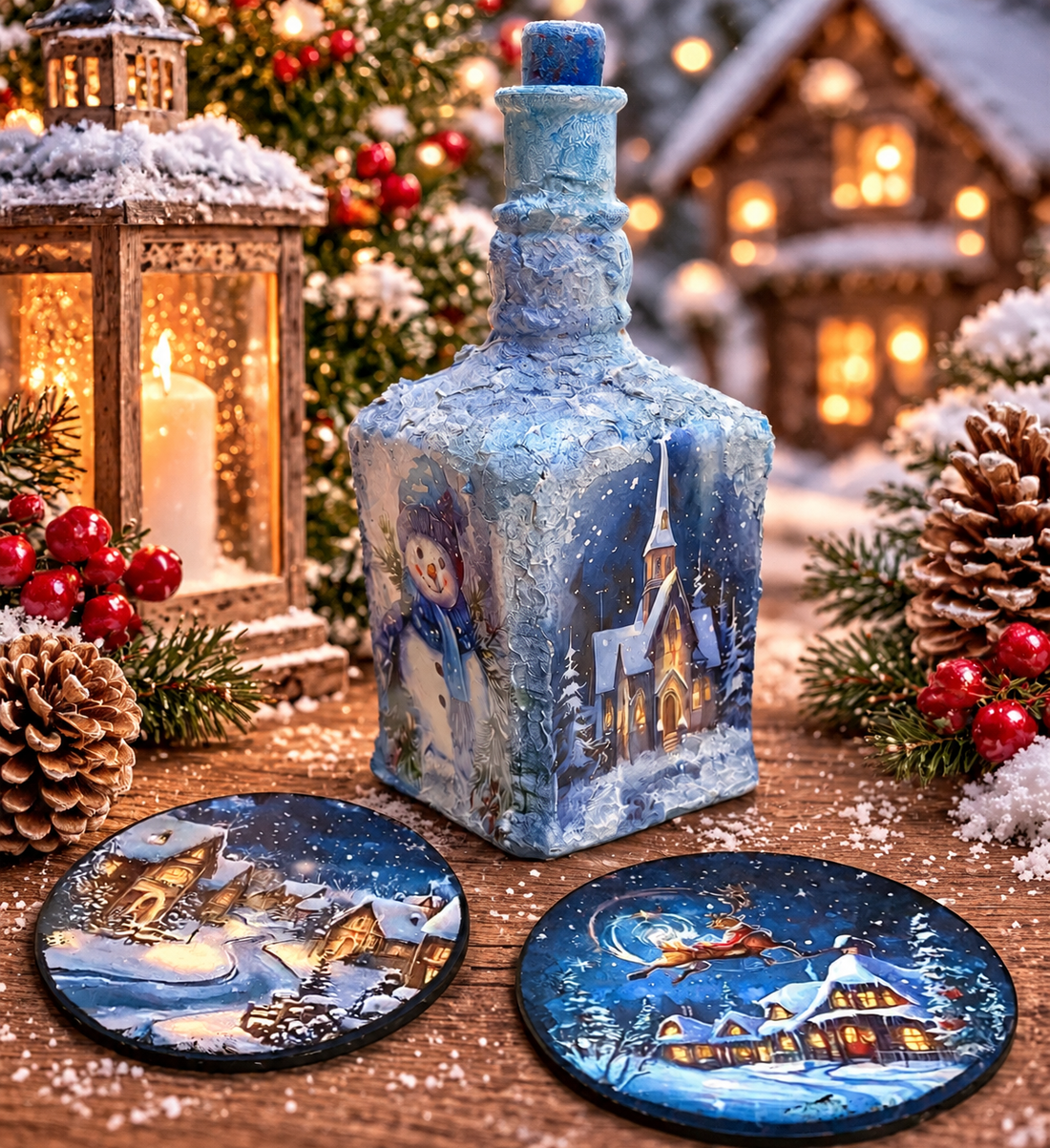 Cadouri  Crăciun 02592 - crăciun - decorațiuni de crăciun de casă - decor pentru masă de crăciun - Artynos.ro
