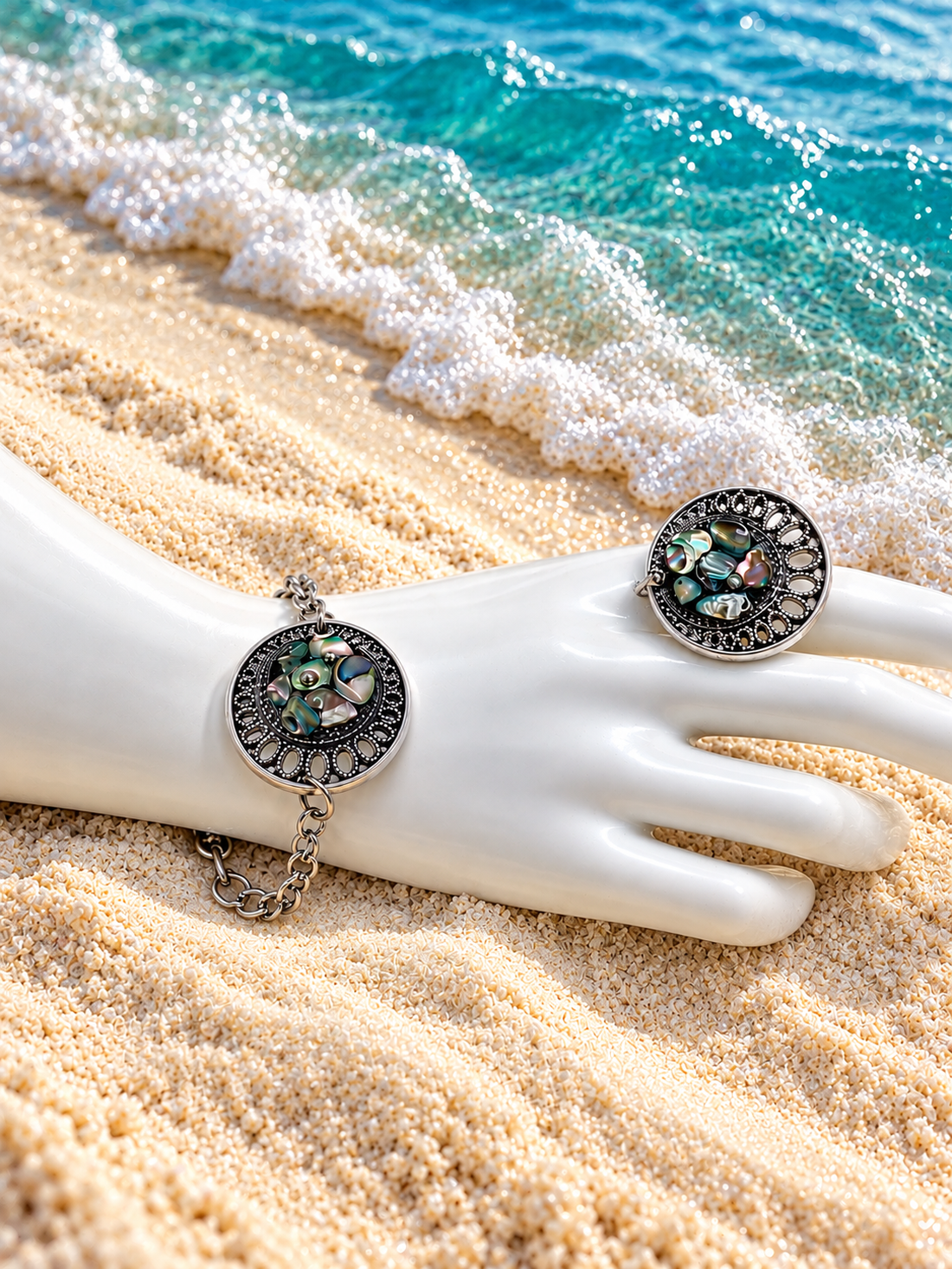 Set bijuterii Abalone 02600 - bijuterii - seturi de bijuterii - Artynos.ro