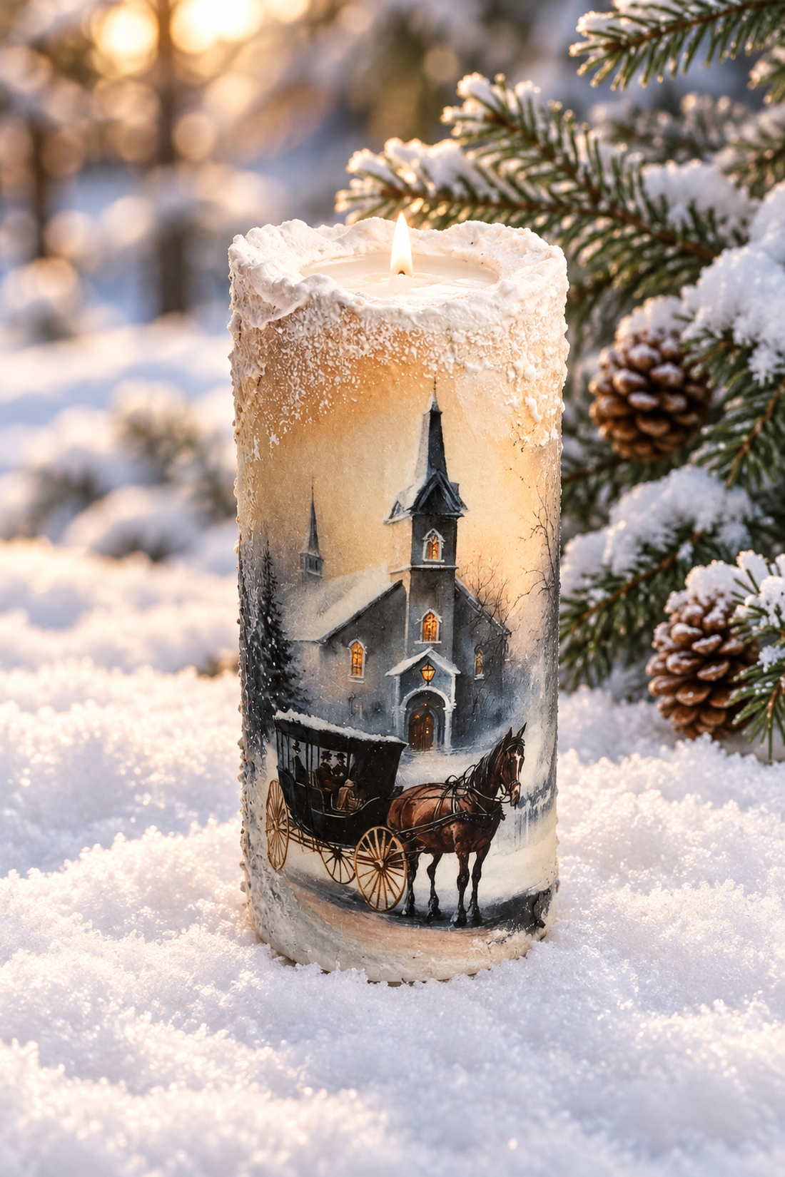 Cadou Crăciun 02617 - crăciun - decorațiuni de advent - decor de lumânări advent - Artynos.ro