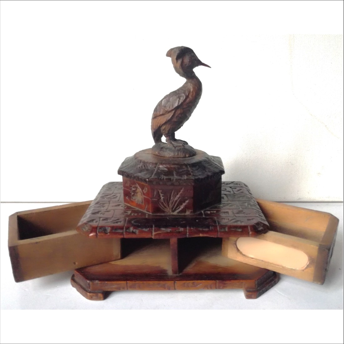 Cutie de bijuterii sculptată Schwazwaldi - casă & stil de viață - organizare & depozitare - cutie depozitare - Artynos.ro