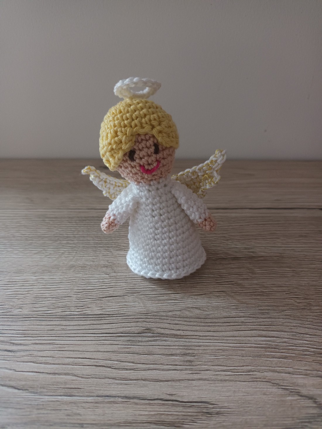 Înger Amigurumi - crăciun - decorațiuni de advent - decor pentru masa de advent - Artynos.ro