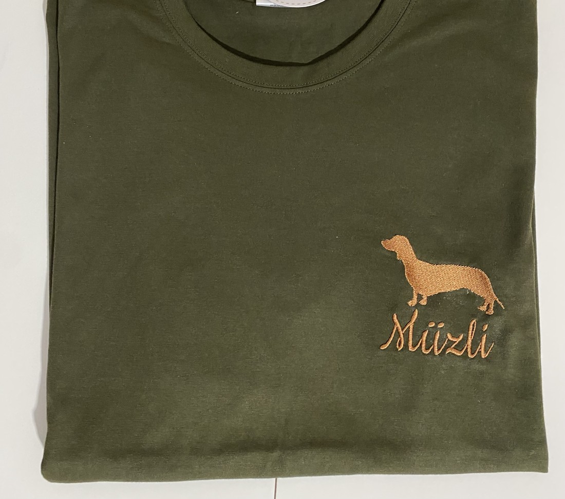Tricou brodat cu model Dachshund - tricou brodat personalizat - tricou brodat personalizat - - Artynos.ro Tricou brodat cu model Dachshund - tricou brodat personalizat - tricou brodat personalizat - - Artynos.ro