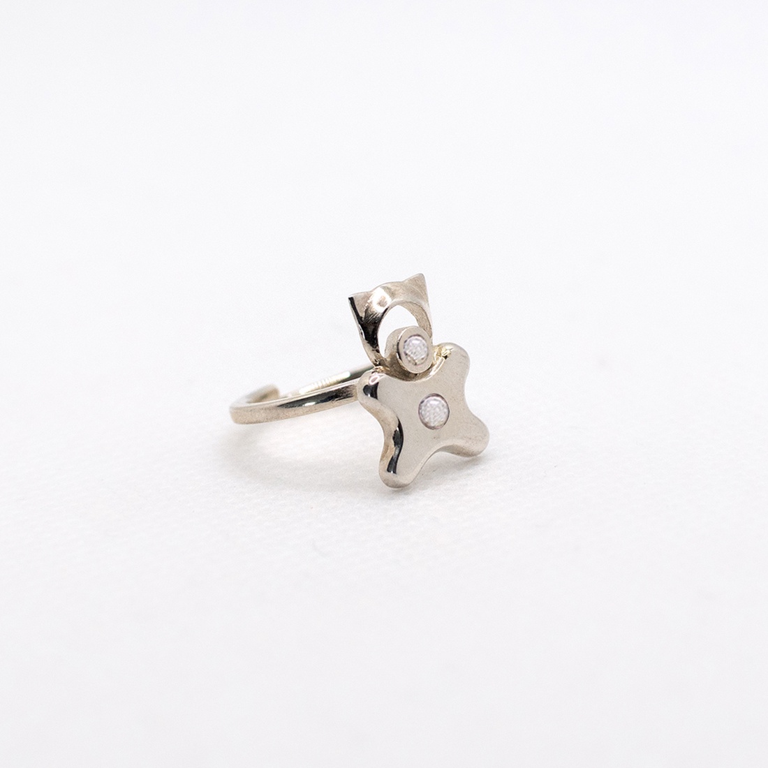 Animal-shaped, rose quartz stone-decorated, adjustable-sized handcrafted silver ring for children - accessorii și unelte - mărgea, componente de bijuterii - alte piese - Artynos.ro Animal-shaped, rose quartz stone-decorated, adjustable-sized handcrafted silver ring for children - accessorii și unelte - mărgea, componente de bijuterii - alte piese - Artynos.ro