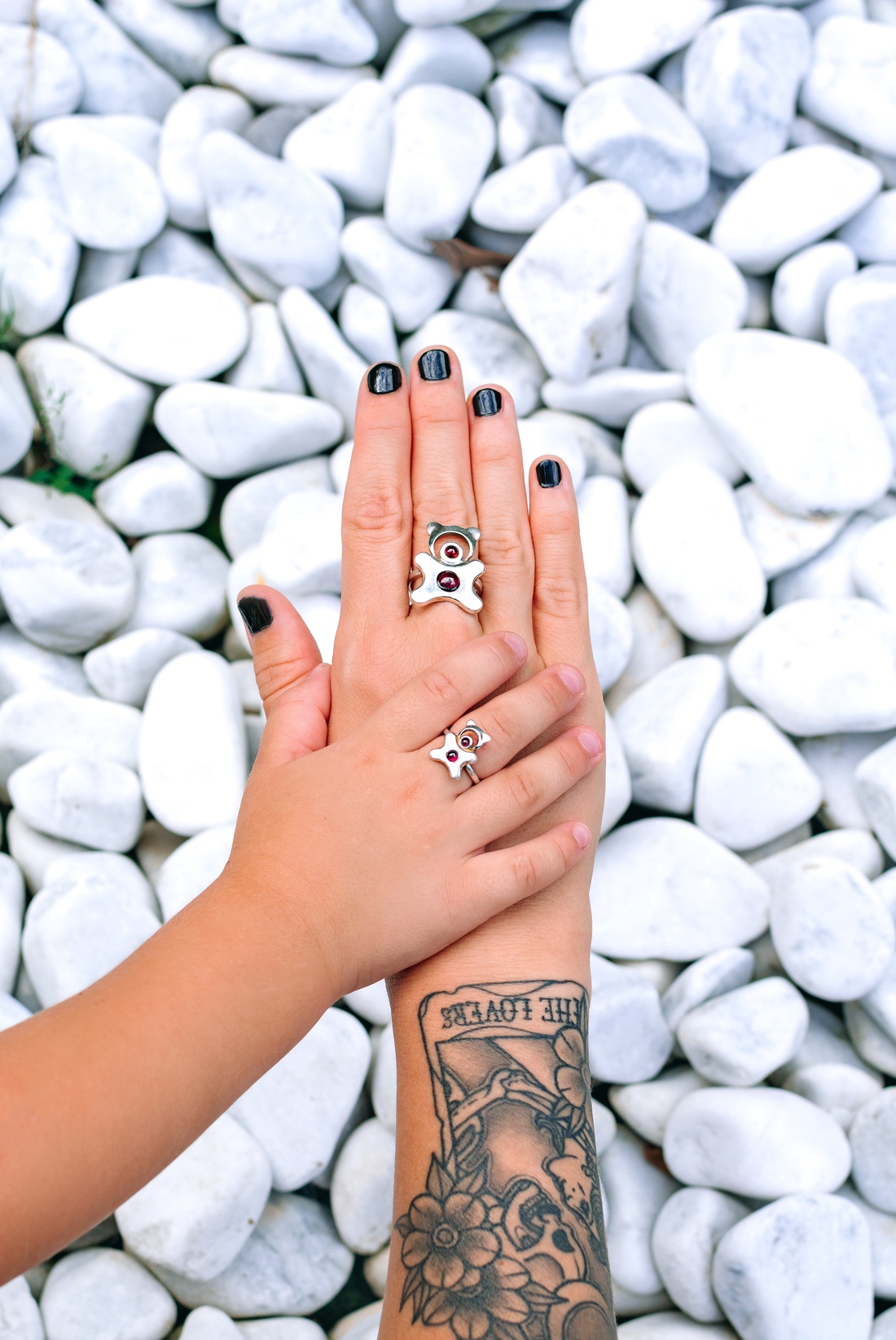 Animal-shaped, handmade sterling silver ring with garnet gemstones, designed for children - accessorii și unelte - mărgea, componente de bijuterii - alte piese - Artynos.ro