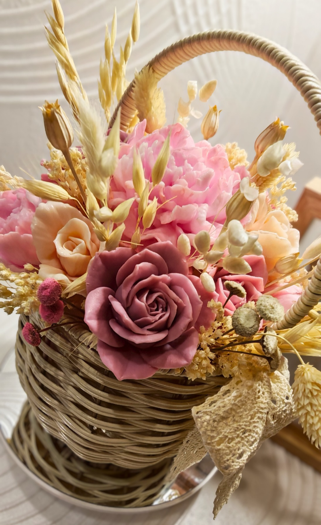Coșuleț Romance - casă & stil de viață - decorațiuni de casă - accesorii florale - cutii cu flori - Artynos.ro