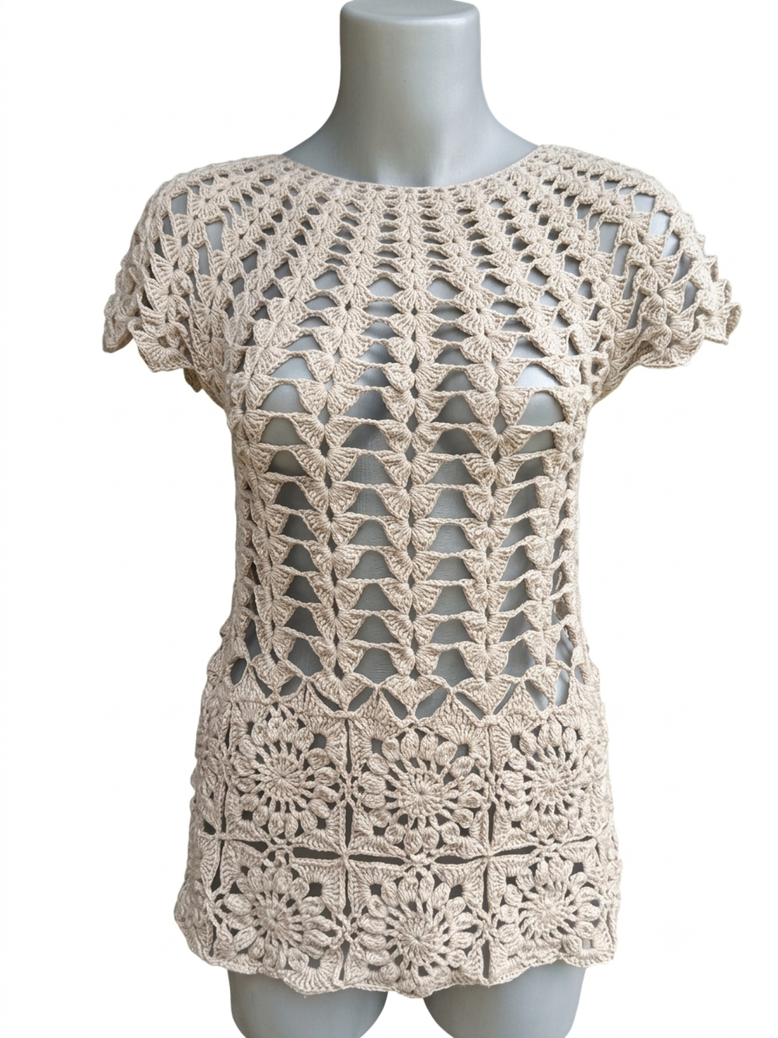 Bluza crosetata manual - îmbrăcăminte și modă - haine damă - bluze damă - Artynos.ro