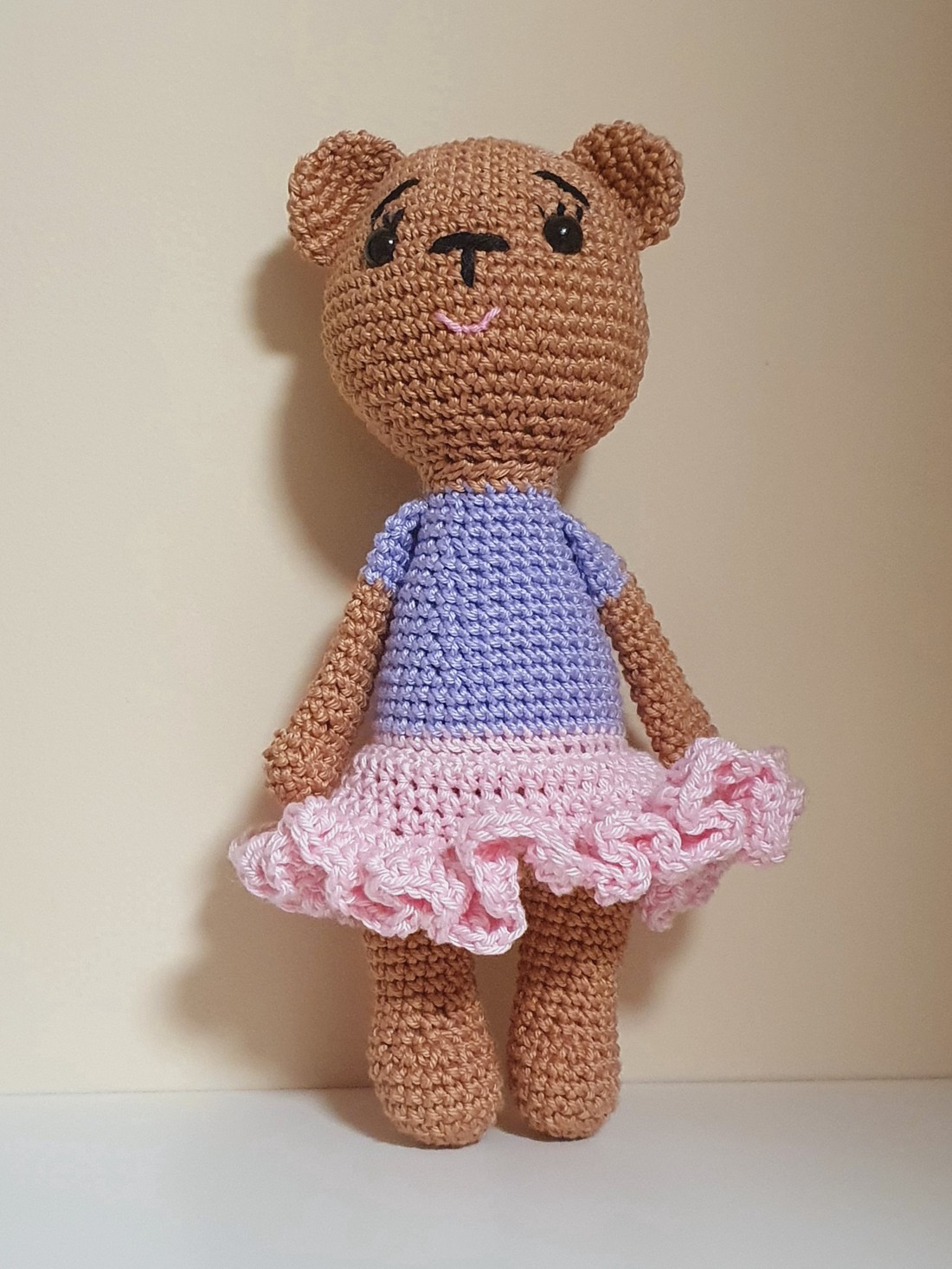 Croșetat ursuleț de pluș fată - jucării și echipamente pentru copii - plușuri - ursuleț de pluș - Artynos.ro