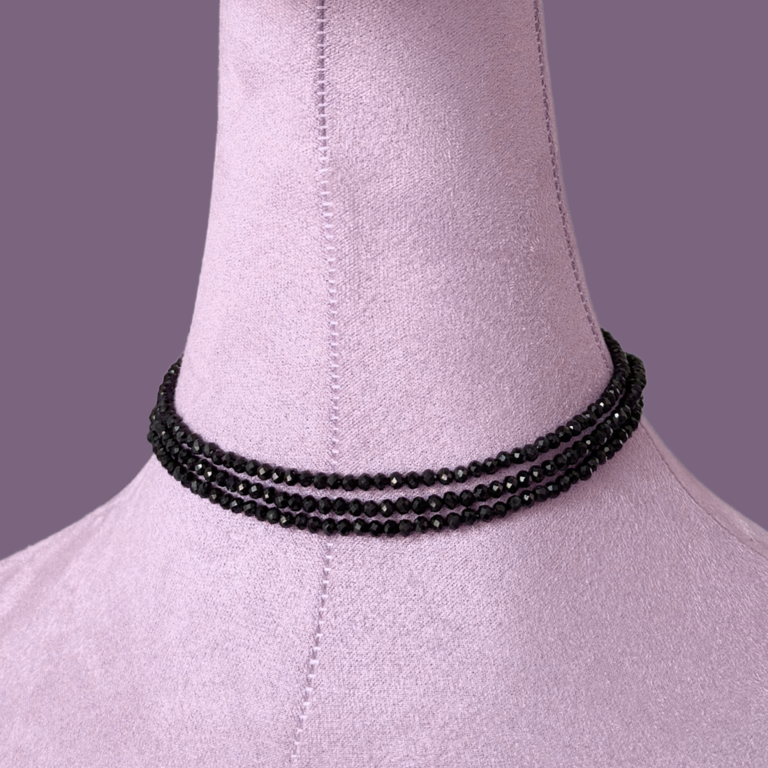 Colier / choker triplu multisir la baza gatului din turmalina neagra - bijuterii - coliere - coliere cu multiple șiruri - Artynos.ro Colier / choker triplu multisir la baza gatului din turmalina neagra - bijuterii - coliere - coliere cu multiple șiruri - Artynos.ro