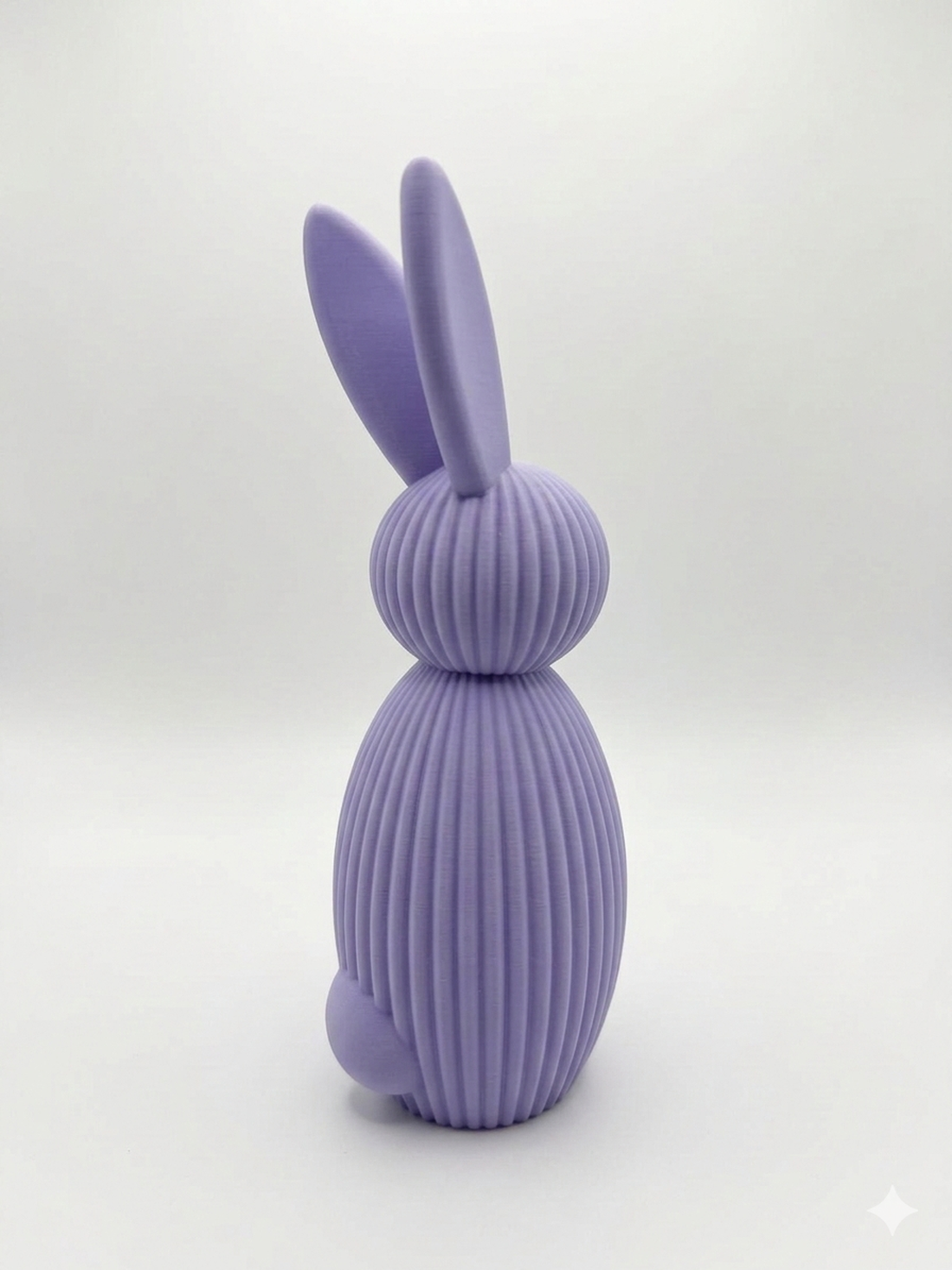 Figurina decorativa iepuras, print 3D, mov, design modern texturat, decor Paste, stil minimalist, ornament casa living - decor de sărbători - decorațiuni de paște - iepuraș de paște - Artynos.ro