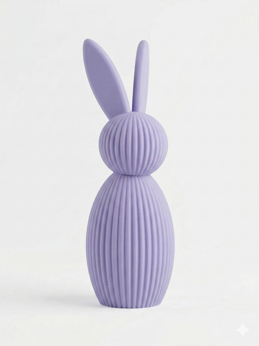 Figurina decorativa iepuras, print 3D, mov, design modern texturat, decor Paste, stil minimalist, ornament casa living - decor de sărbători - decorațiuni de paște - iepuraș de paște - Artynos.ro