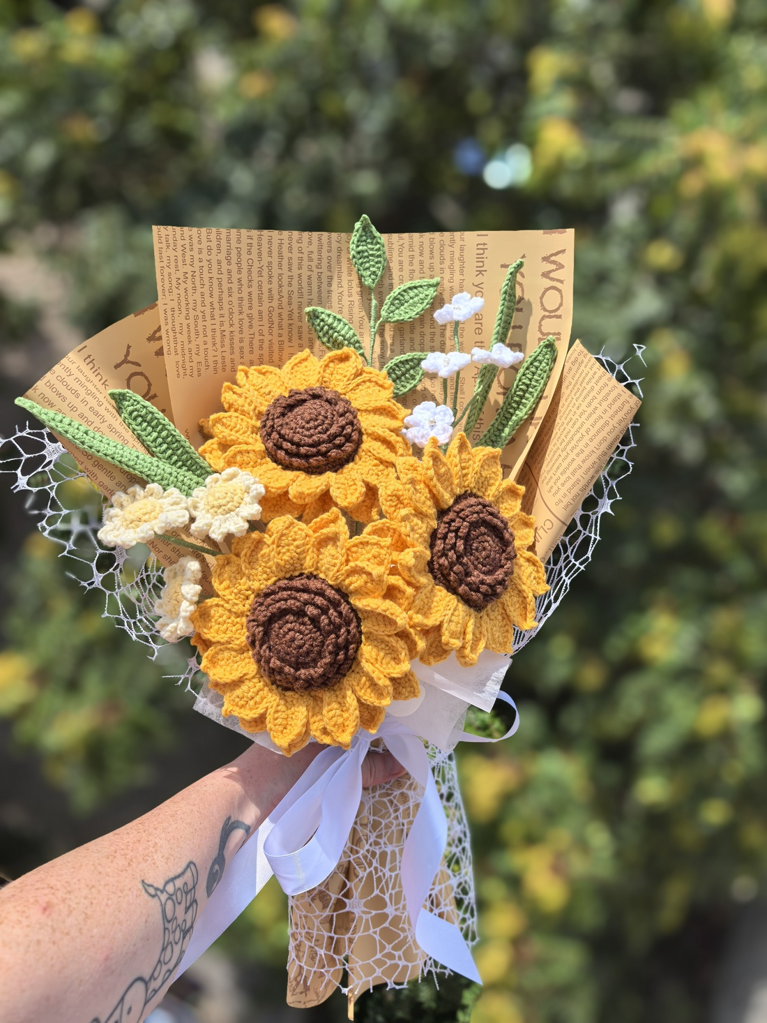 Buchet croșetat  - casă & stil de viață - decorațiuni de casă - accesorii florale - buchete de flori - Artynos.ro