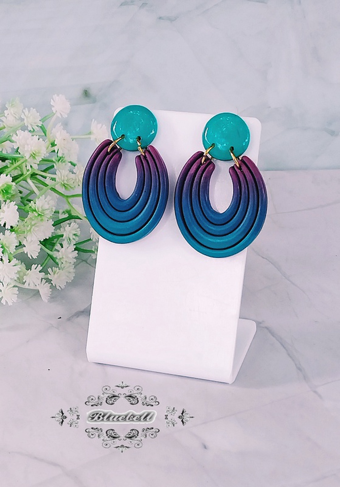 Cercei ombre cu tijă  - bijuterii - cercei - cercei din rășină - Artynos.ro Cercei ombre cu tijă  - bijuterii - cercei - cercei din rășină - Artynos.ro