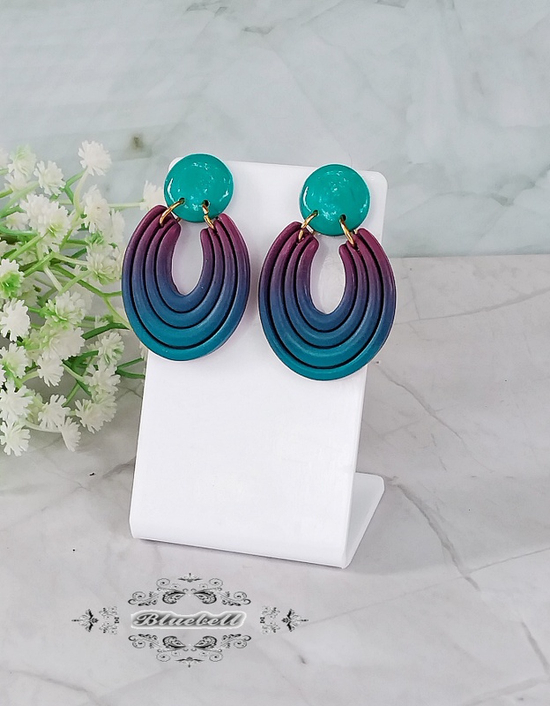 Cercei ombre cu tijă  - bijuterii - cercei - cercei din rășină - Artynos.ro Cercei ombre cu tijă  - bijuterii - cercei - cercei din rășină - Artynos.ro