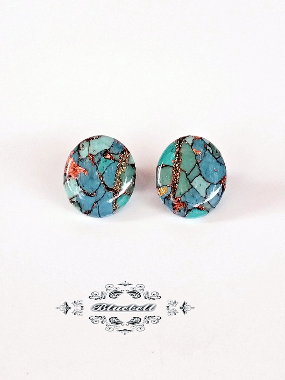 Cercei studs cu rășină - bijuterii - cercei - cercei din rășină - Artynos.ro