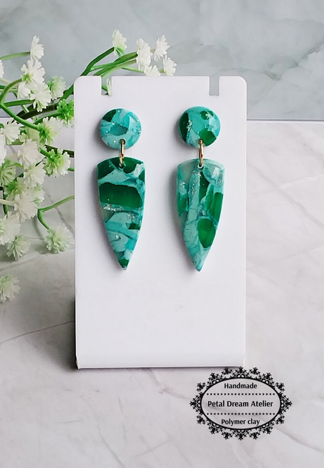 Cercei cu rășină - bijuterii - cercei - cercei din rășină - Artynos.ro