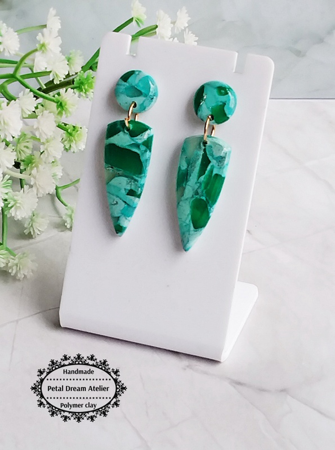 Cercei cu rășină - bijuterii - cercei - cercei din rășină - Artynos.ro