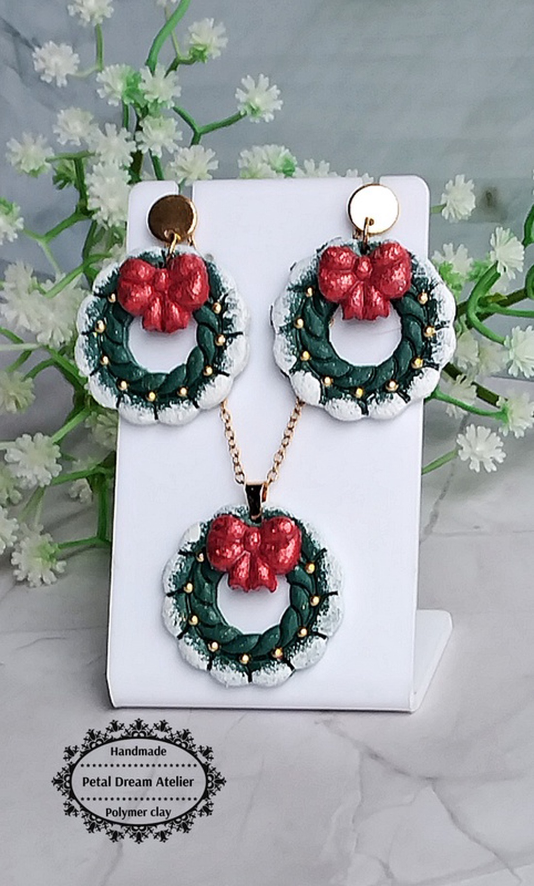 Set coronițe de Crăciun - bijuterii - seturi de bijuterii - Artynos.ro