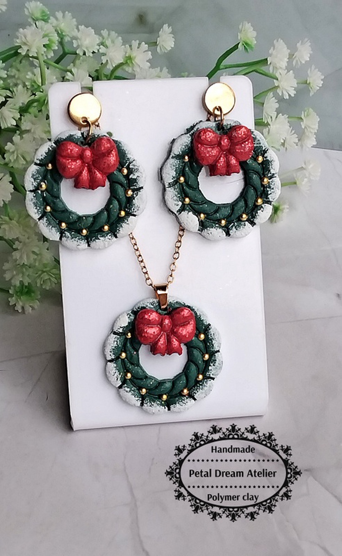 Set coronițe de Crăciun - bijuterii - seturi de bijuterii - Artynos.ro