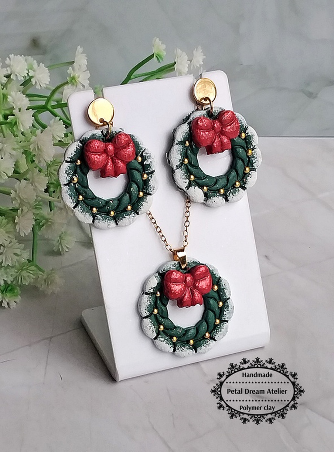 Set coronițe de Crăciun - bijuterii - seturi de bijuterii - Artynos.ro