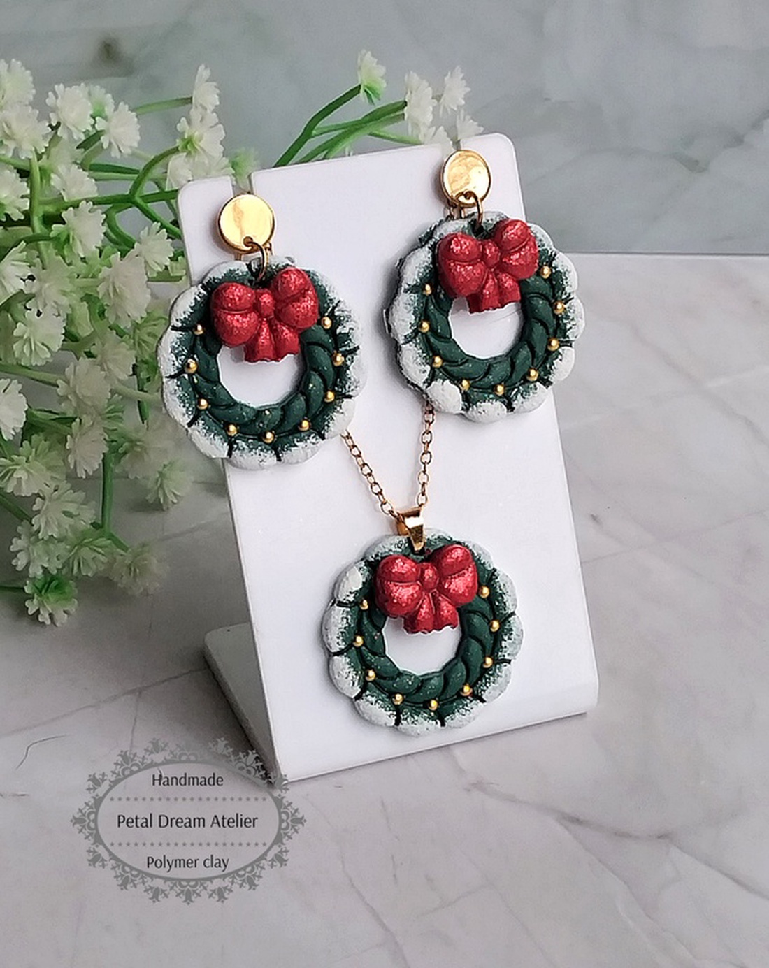 Set coronițe de Crăciun - bijuterii - seturi de bijuterii - Artynos.ro