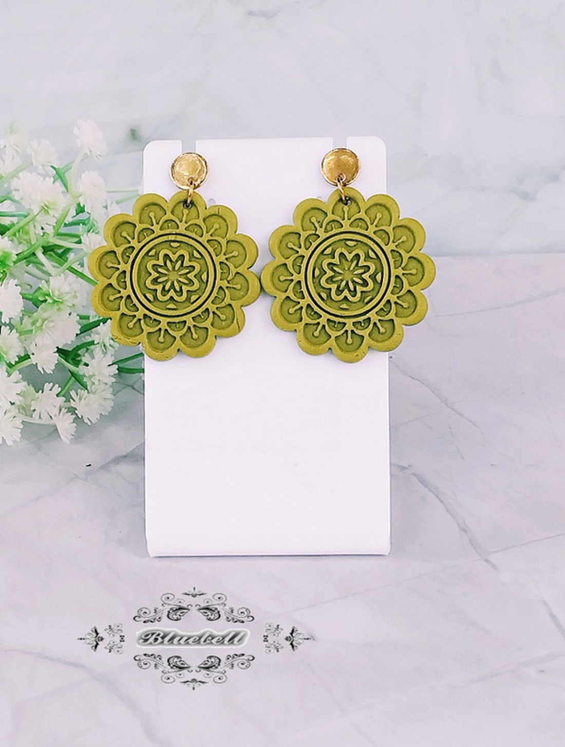 Cercei mandala - bijuterii - cercei - cercei cu figurine - Artynos.ro