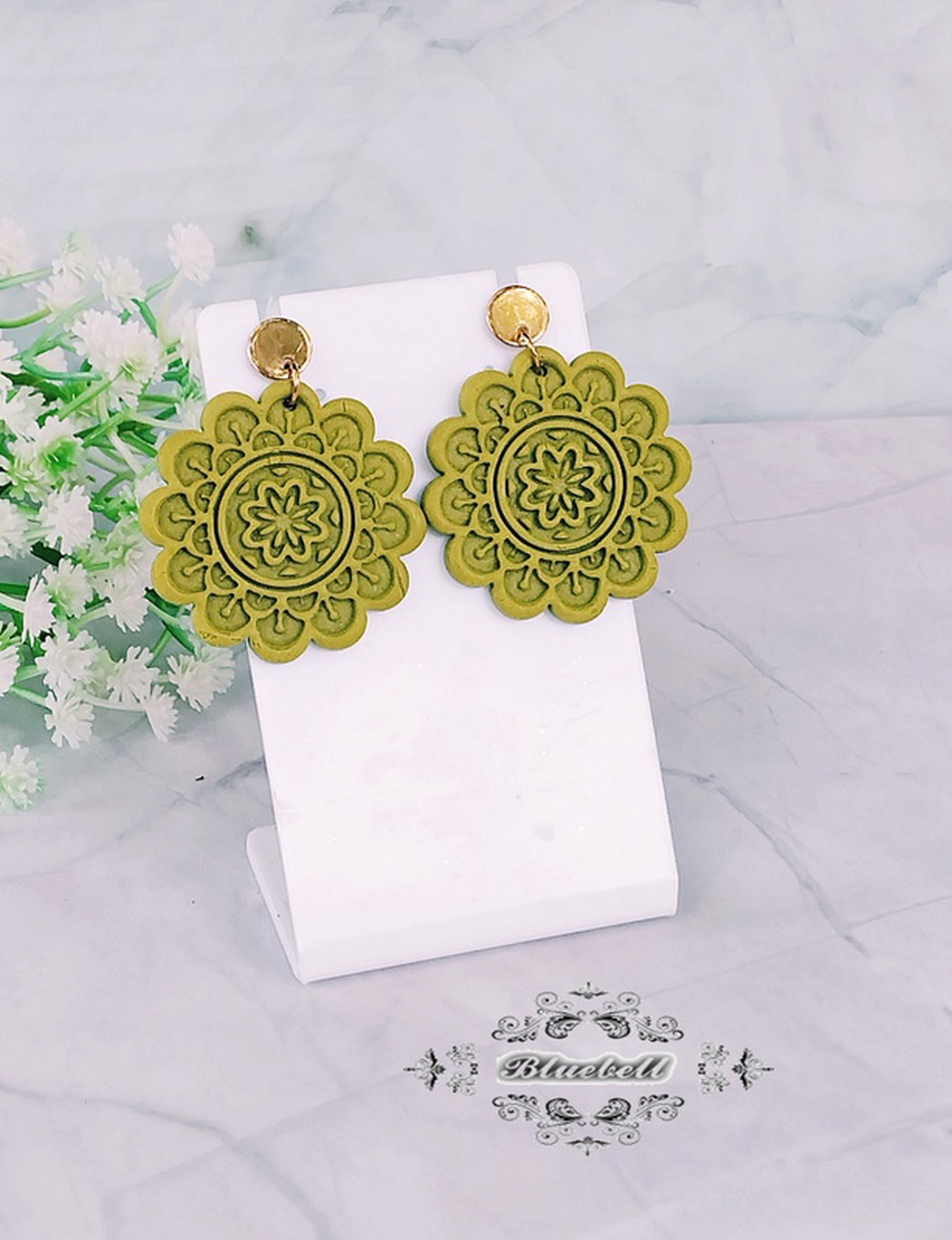 Cercei mandala - bijuterii - cercei - cercei cu figurine - Artynos.ro