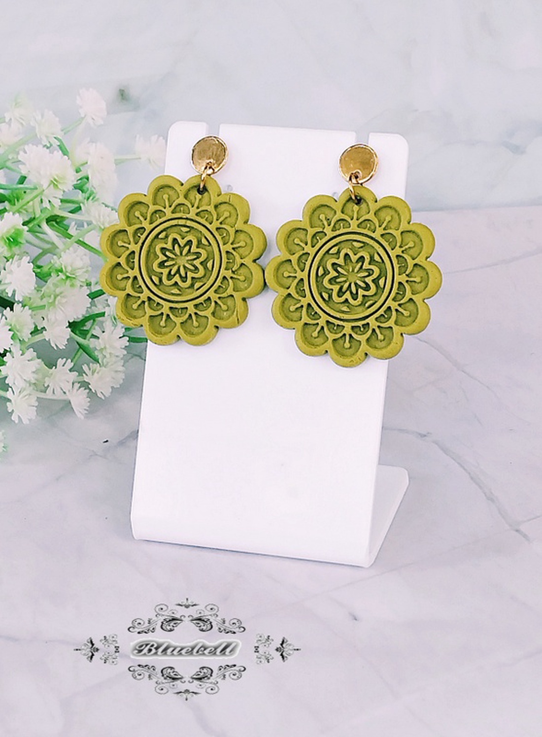 Cercei mandala - bijuterii - cercei - cercei cu figurine - Artynos.ro