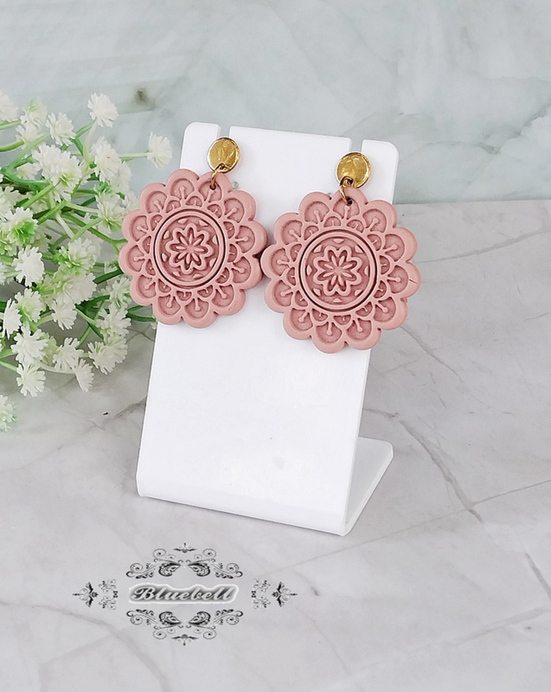 Cercei mandala - bijuterii - cercei - cercei cu figurine - Artynos.ro