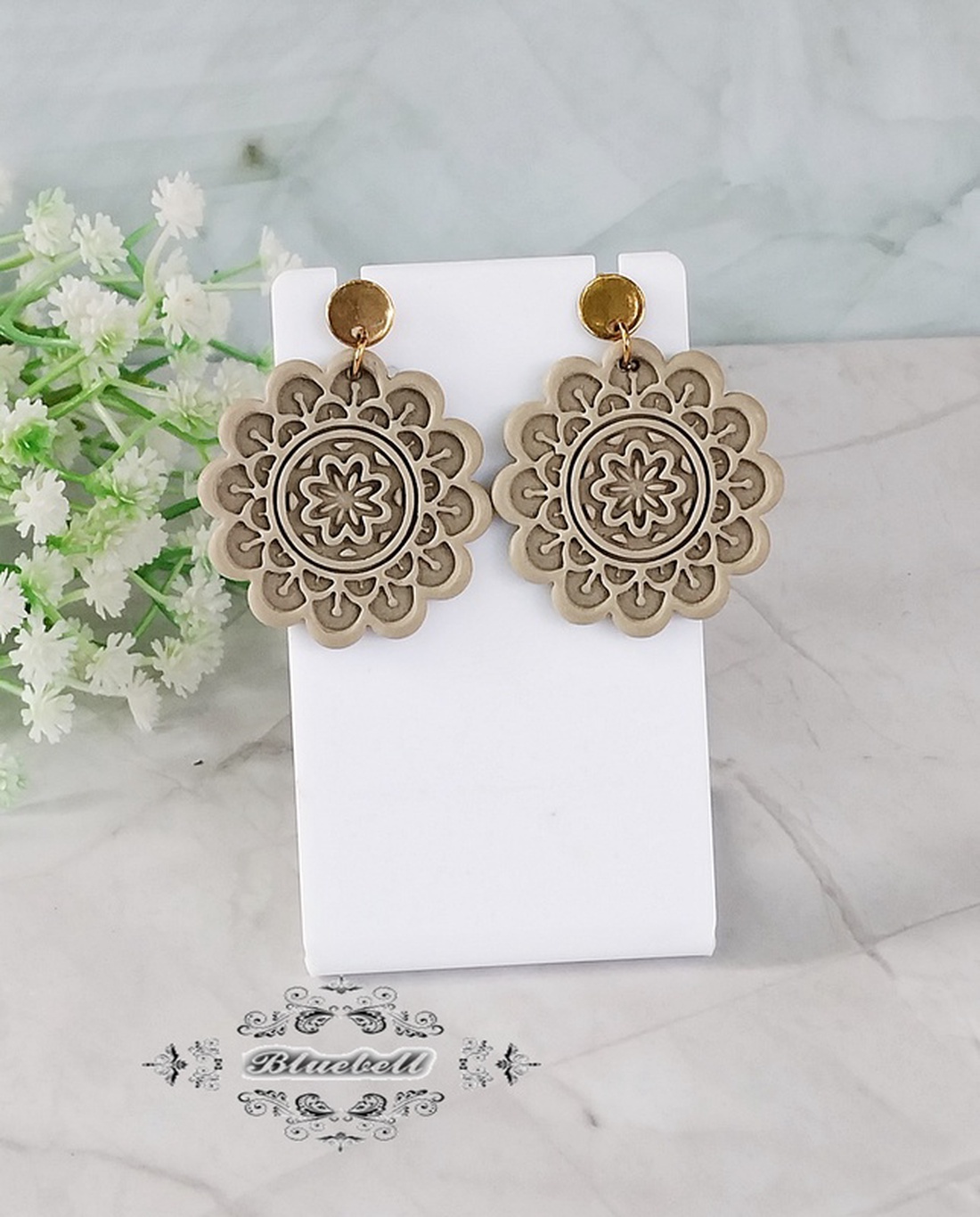 Cercei mandala - bijuterii - cercei - cercei cu figurine - Artynos.ro