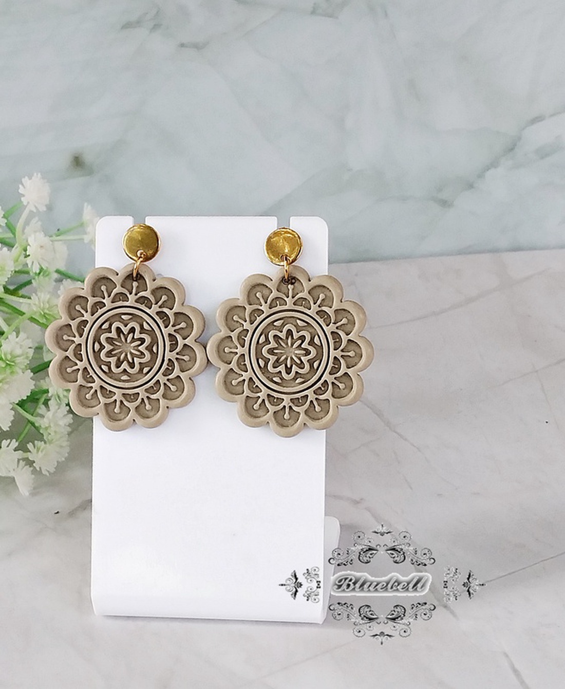 Cercei mandala - bijuterii - cercei - cercei cu figurine - Artynos.ro