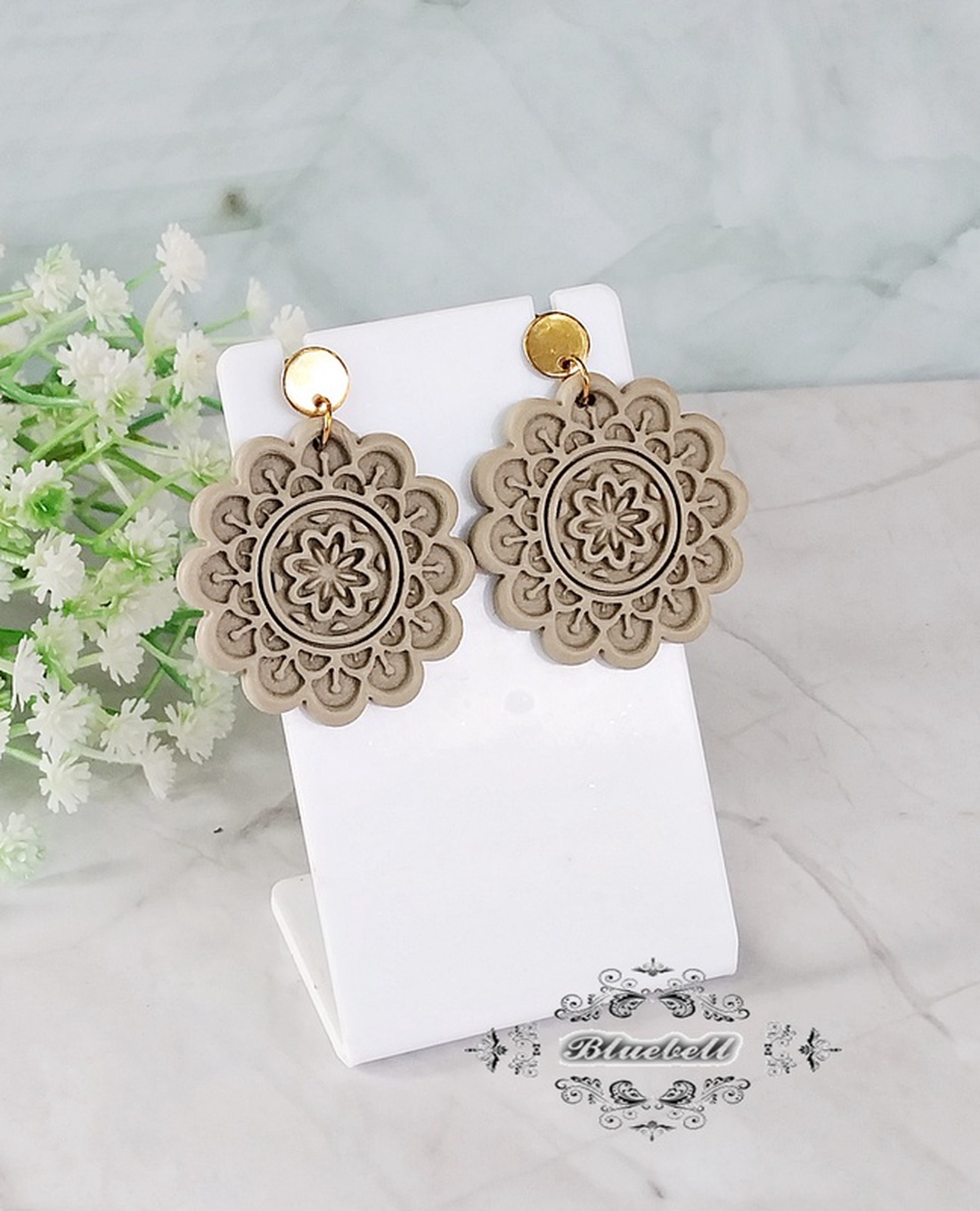 Cercei mandala - bijuterii - cercei - cercei cu figurine - Artynos.ro