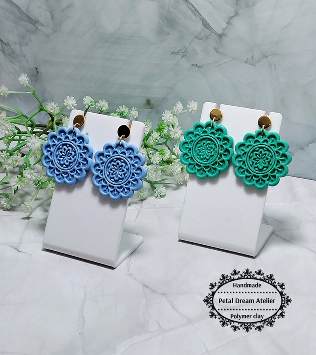 Cercei mandala - bijuterii - cercei - cercei cu figurine - Artynos.ro