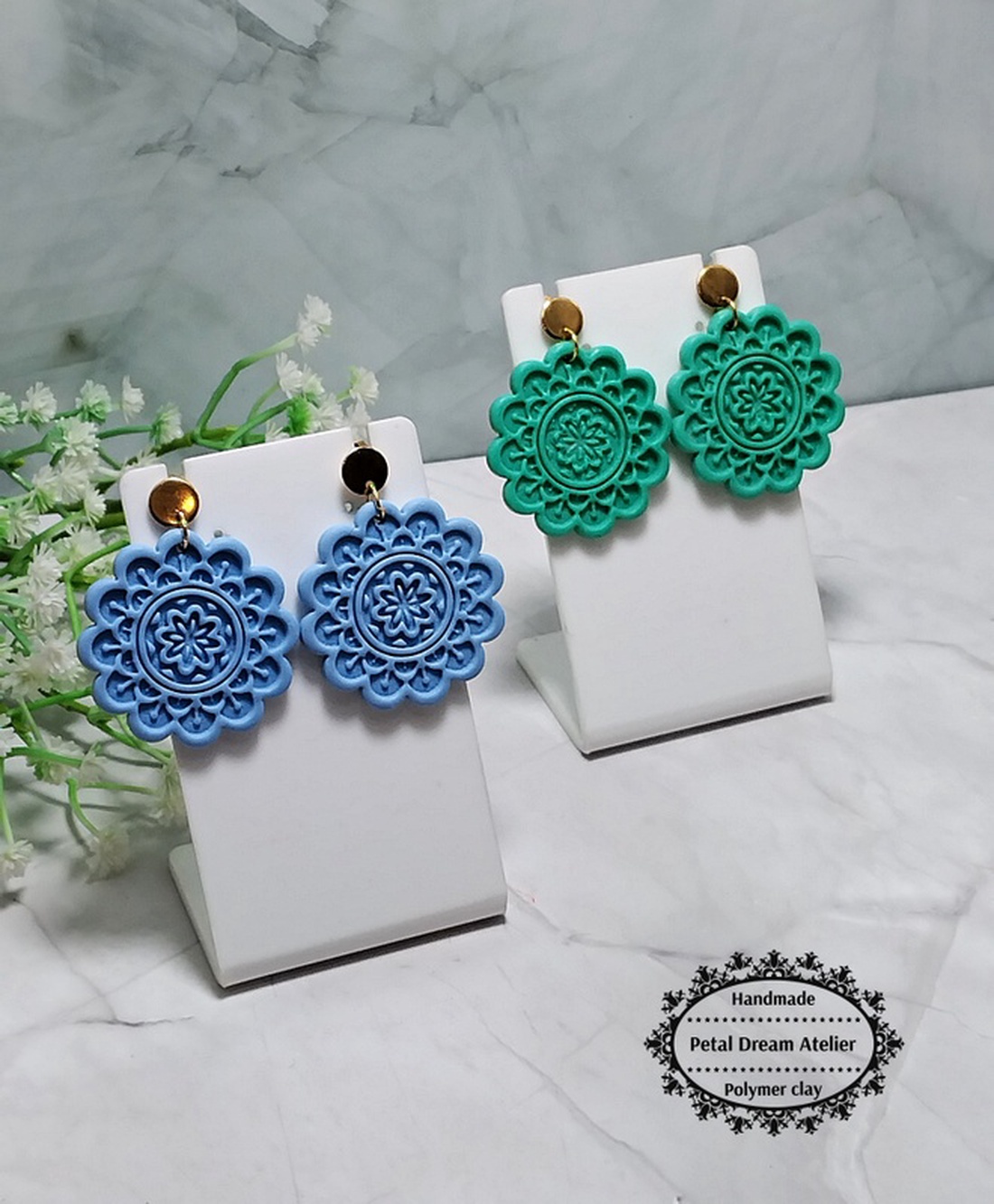 Cercei mandala - bijuterii - cercei - cercei cu figurine - Artynos.ro