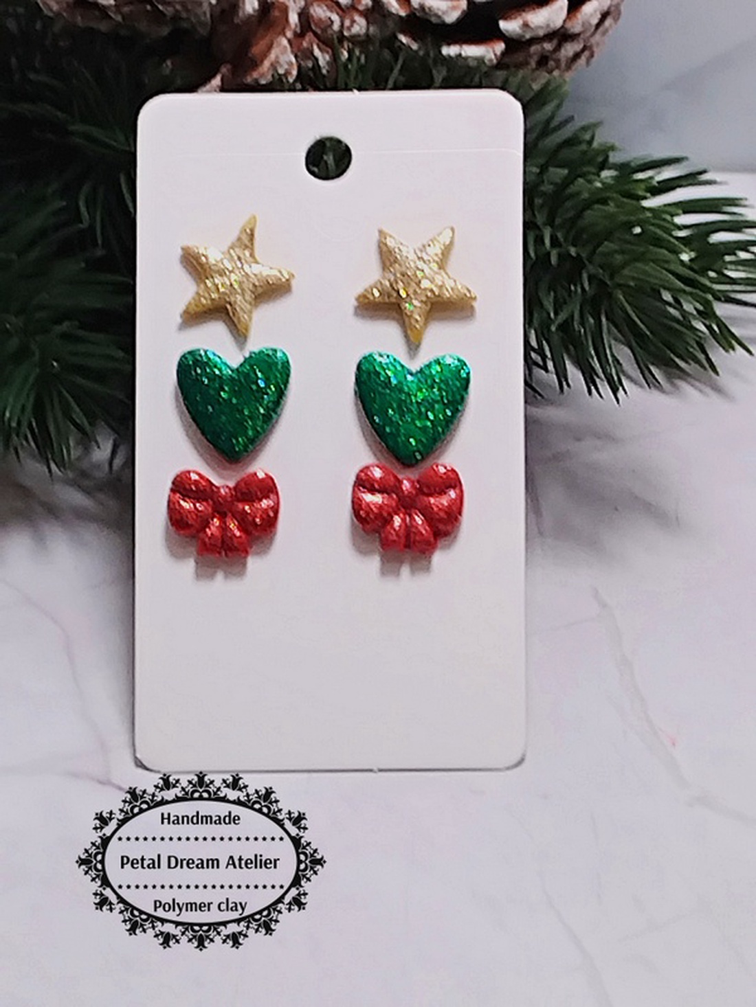 Set cercei de Crăciun - bijuterii - seturi de bijuterii - Artynos.ro
