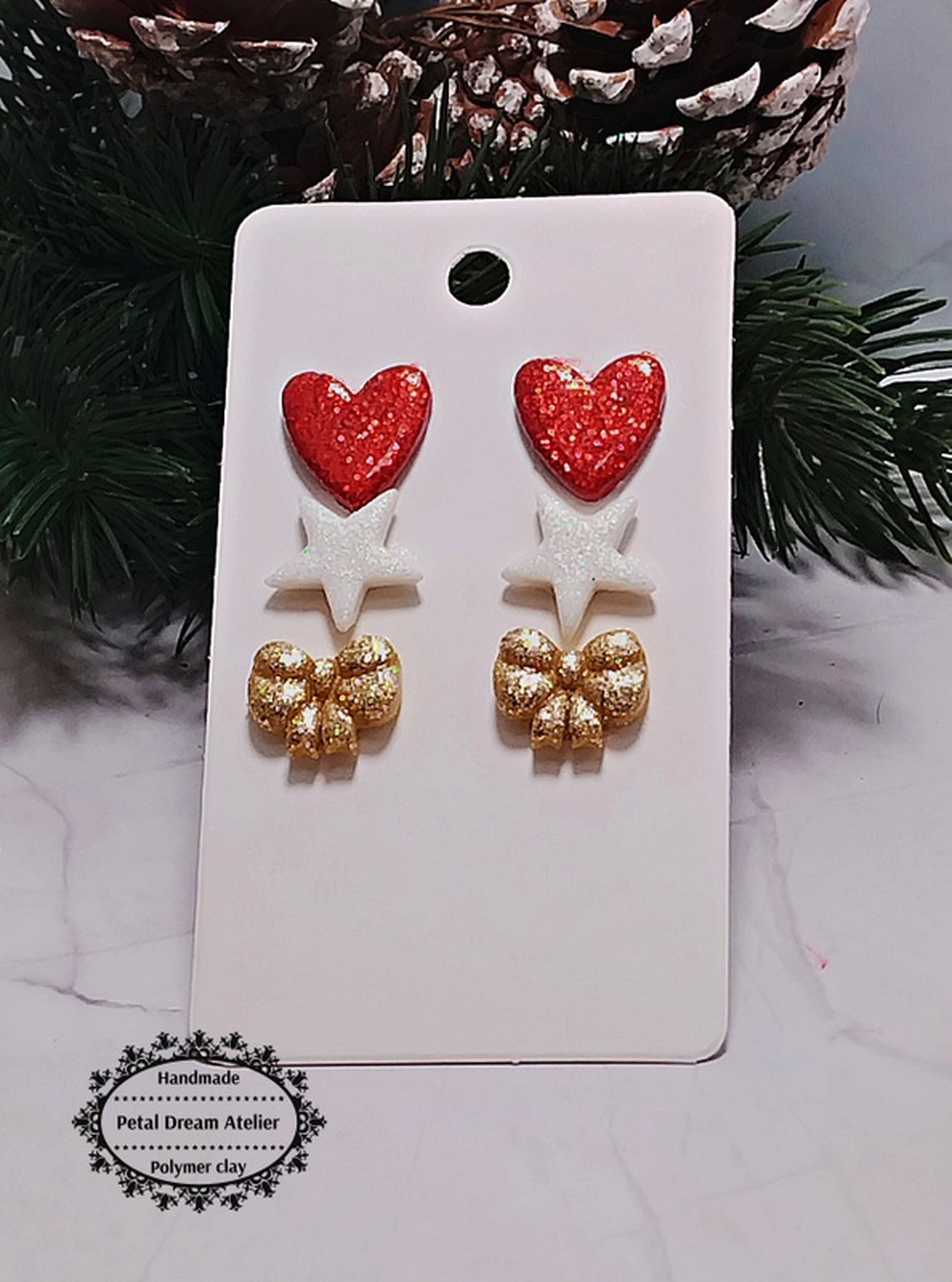 Set cercei de Crăciun - bijuterii - seturi de bijuterii - Artynos.ro