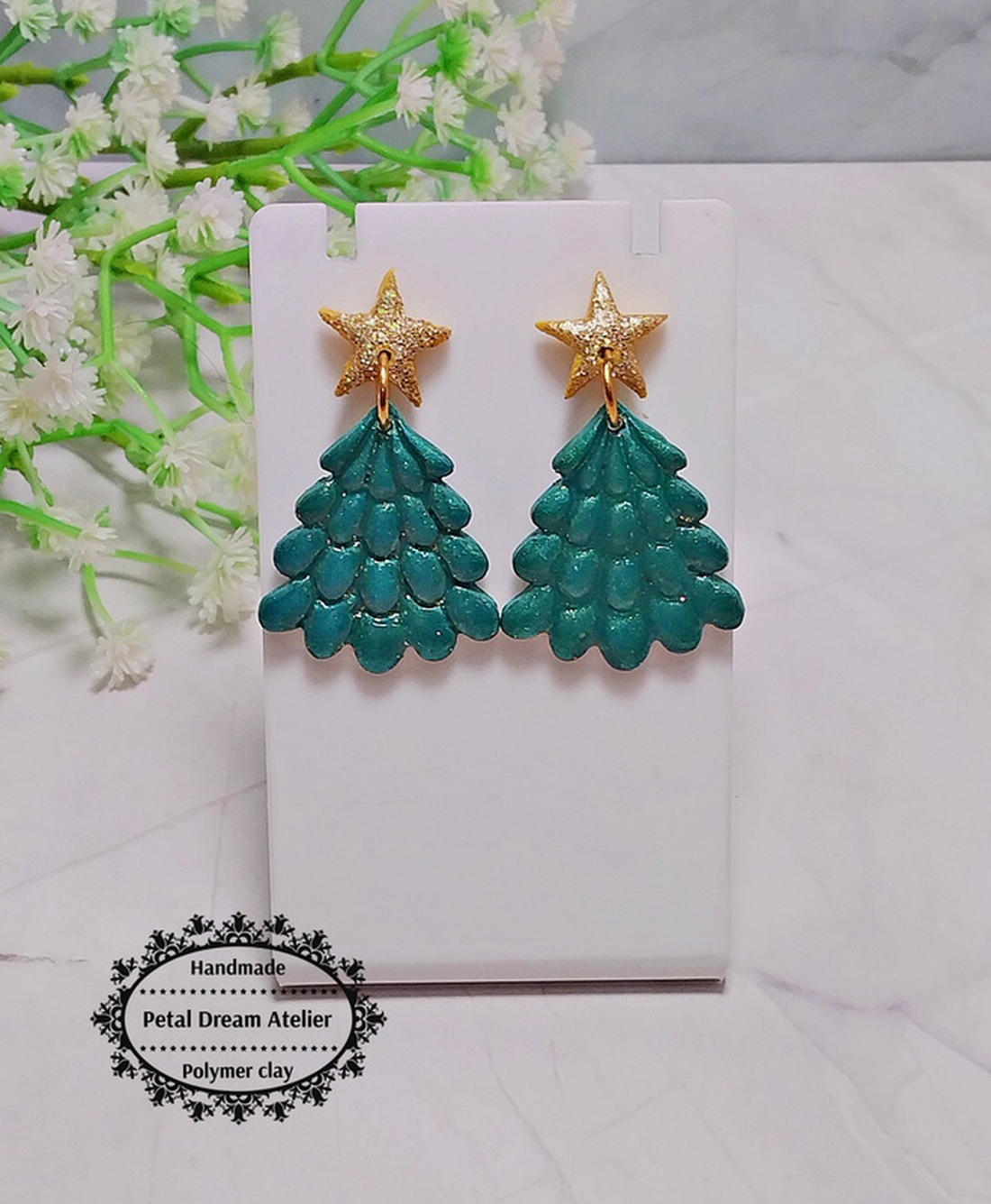 Cercei brăduți - bijuterii - cercei - cercei cu figurine - Artynos.ro