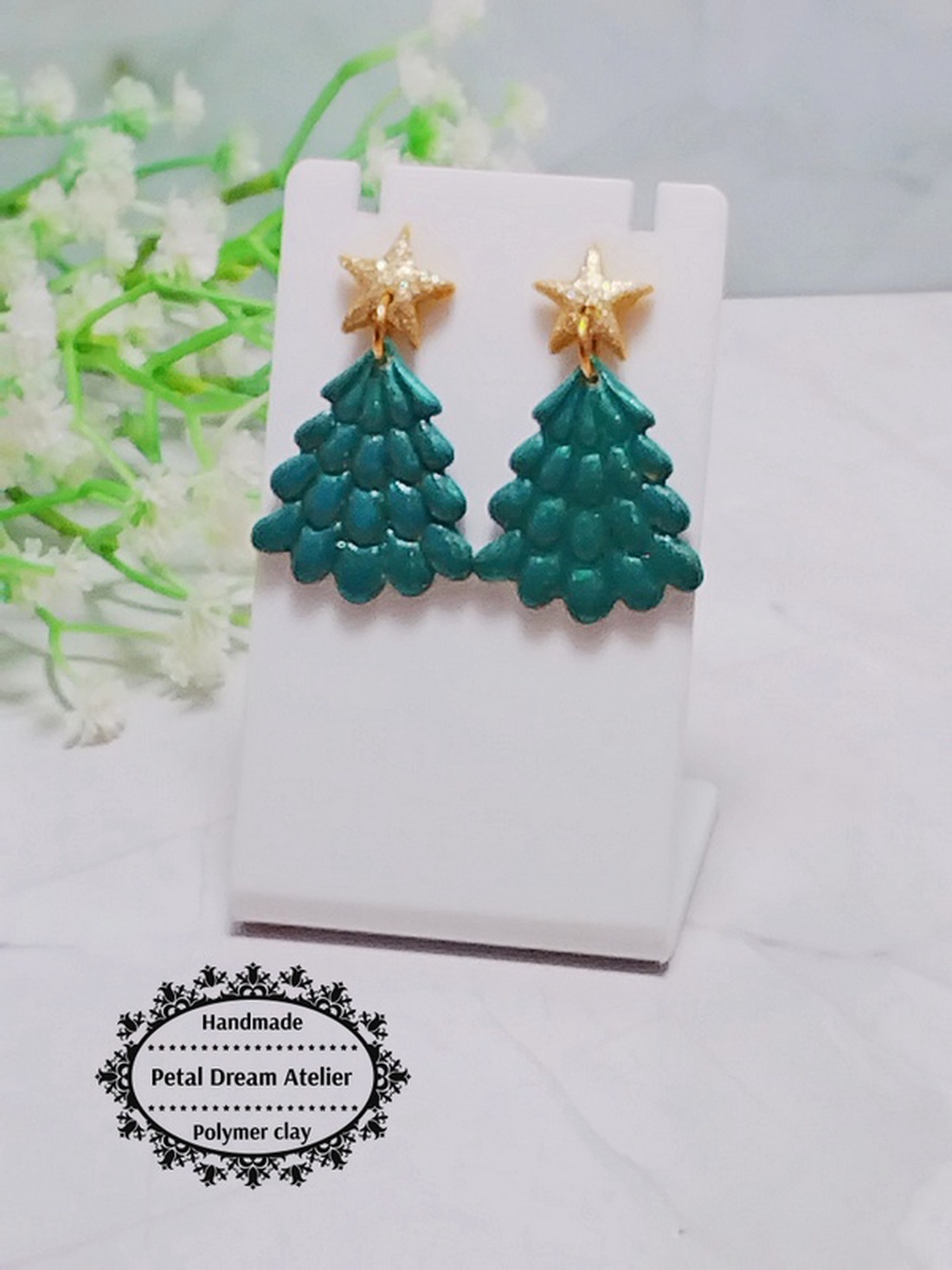 Cercei brăduți - bijuterii - cercei - cercei cu figurine - Artynos.ro