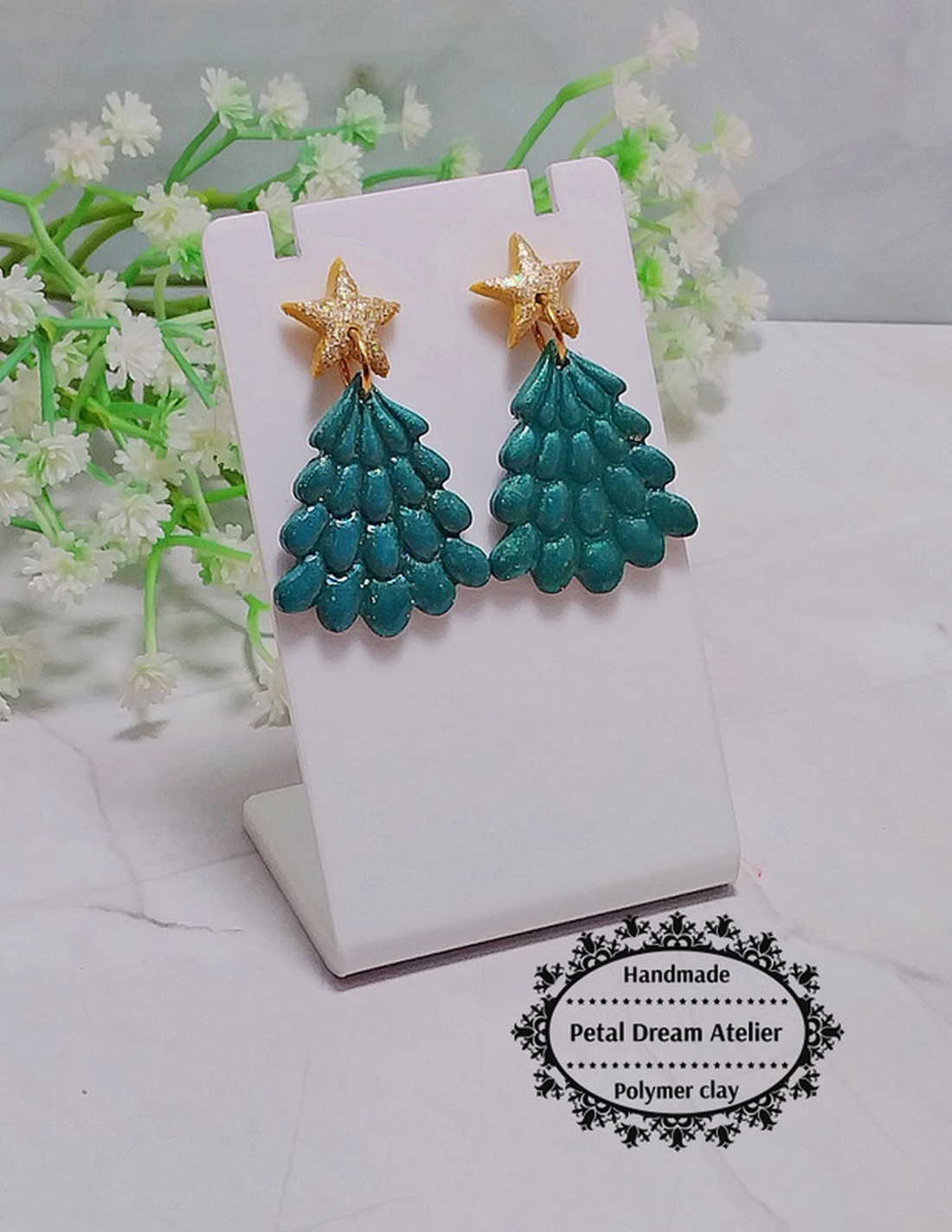 Cercei brăduți - bijuterii - cercei - cercei cu figurine - Artynos.ro